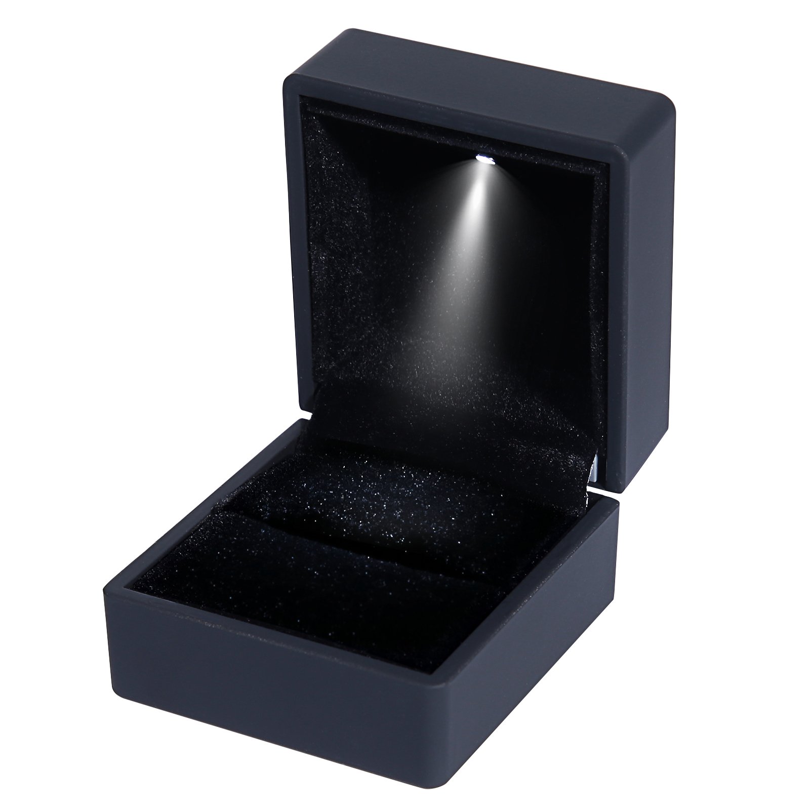 Knsam 2-Piece Stainless Steel Couple Rings Set - Matching Wedding Bands for Men & Women - Durable Black Finish - Perfect for Anniversaries, Engagements & Romantic Gifts