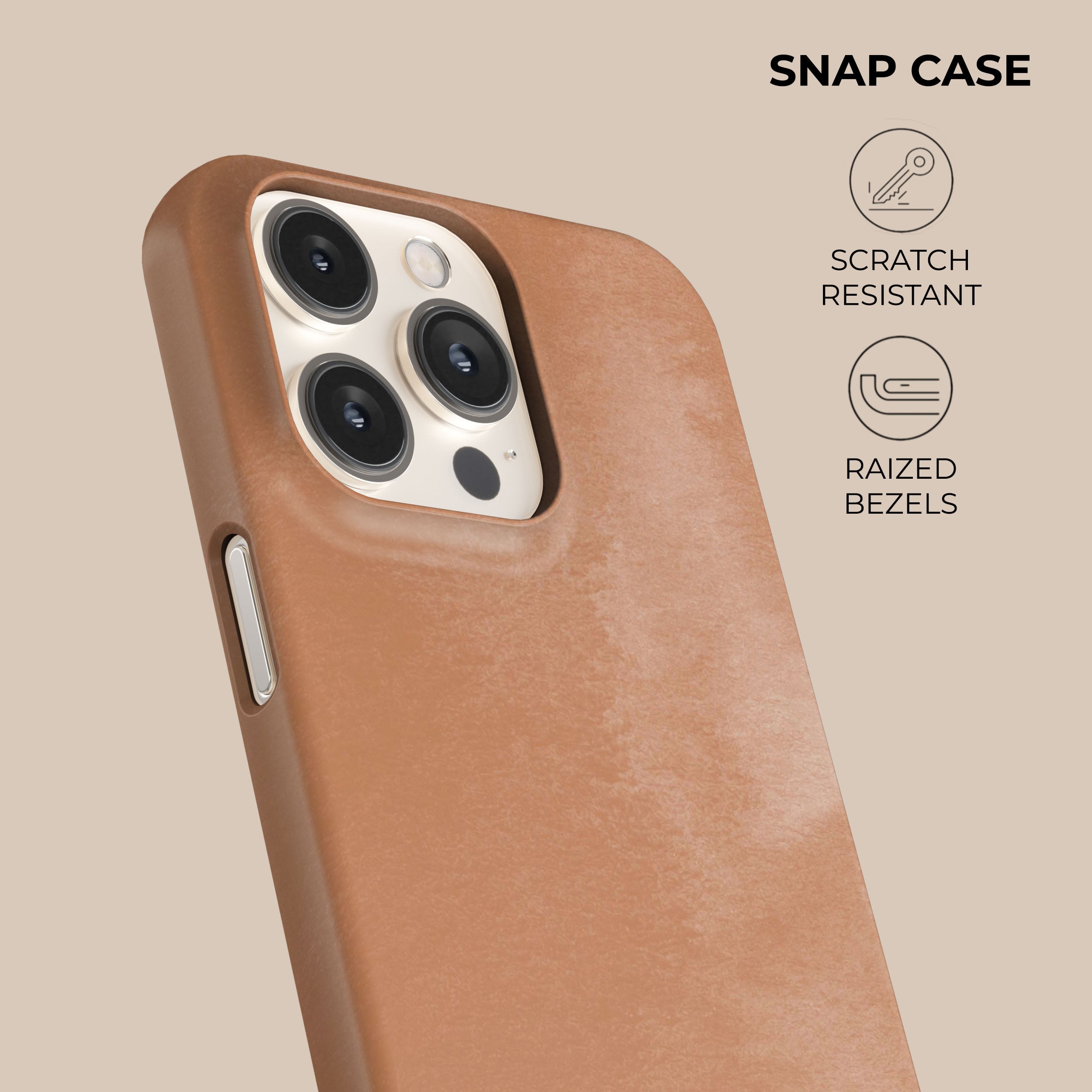 Durable Peach Pattern iPhone Case - Shockproof & Slim Design for iPhone 14/13/12/11/X - Perfect for Everyday Use, Travel & Outdoor Activities