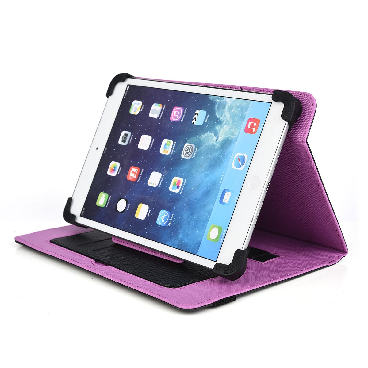 Kroo Universal Tablet Folio Case for 6-8 Inch Tablets (MU08VTK1) - Perfect for Work, School & Travel