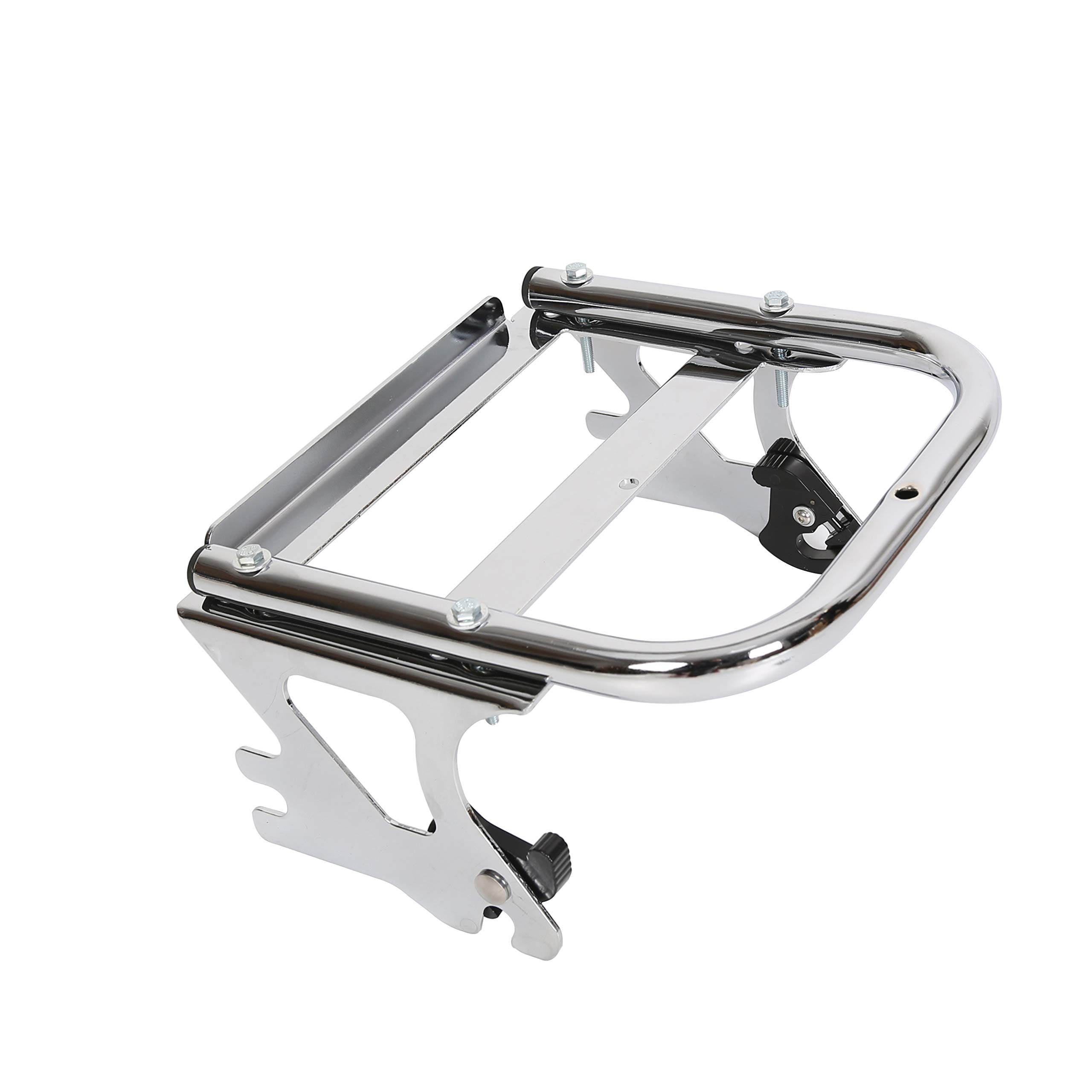 Detachable Two-Up Tour Pack Mounting Luggage Rack for 1997-2008 Harley Touring Electra Glide Road King Road Glide Street Glide - Heavy Duty Motorcycle Storage Solution for Long Rides & Road Trips