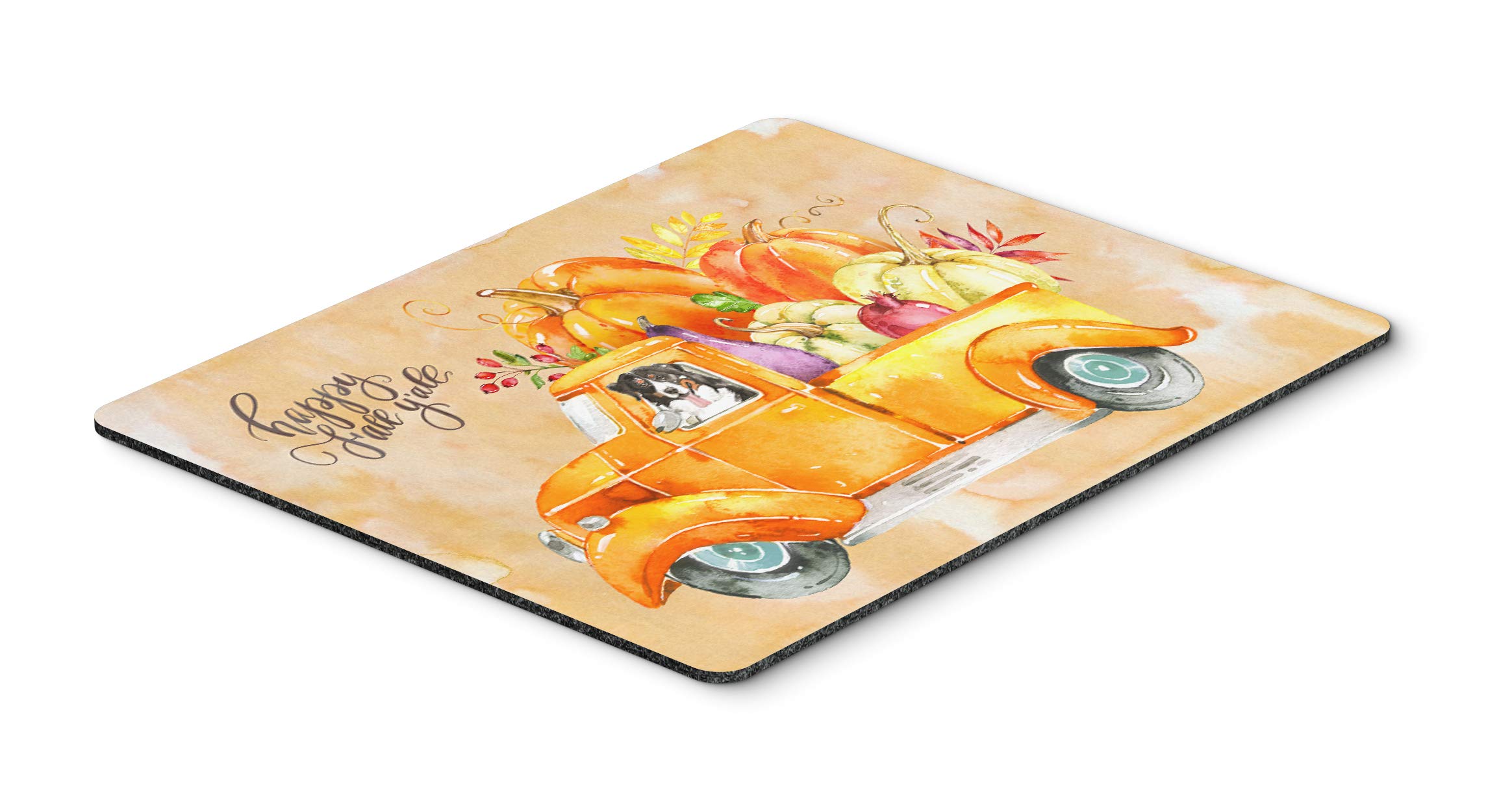 Fall Harvest Bernese Mountain Dog Mouse Pad - Large Washable Non-Slip Desk Mat for Home Office, Gaming & Computer Work | Perfect for Desktops, Laptops & Workspaces | Cozy Autumn Decor