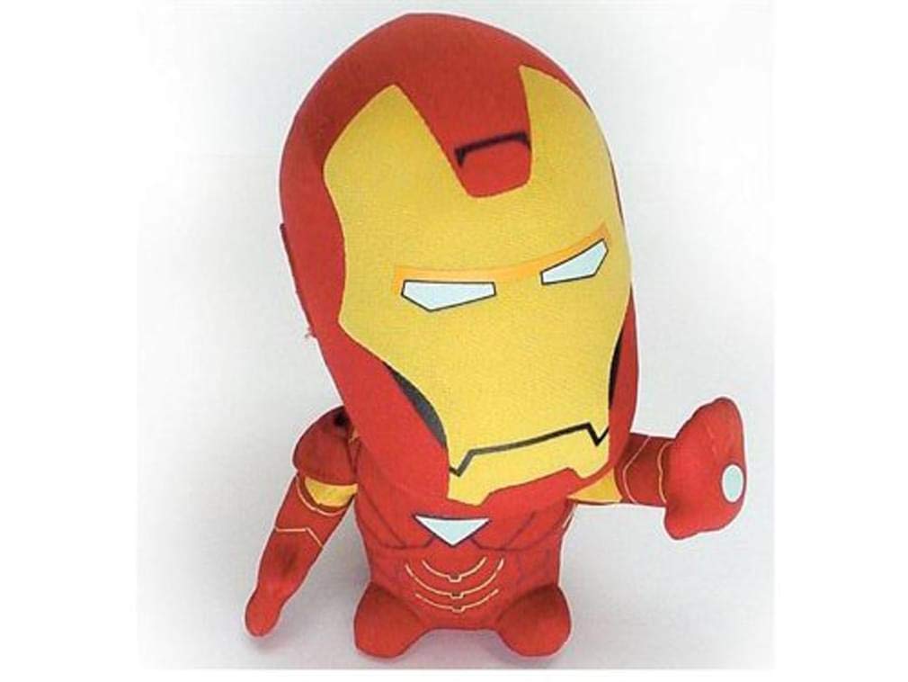 Super Deformed Iron Man Plush Toy - Soft Marvel Avengers Collectible for Kids & Adults | Perfect for Bedroom Decor, Gift Giving, and Comic Book Fan Collections