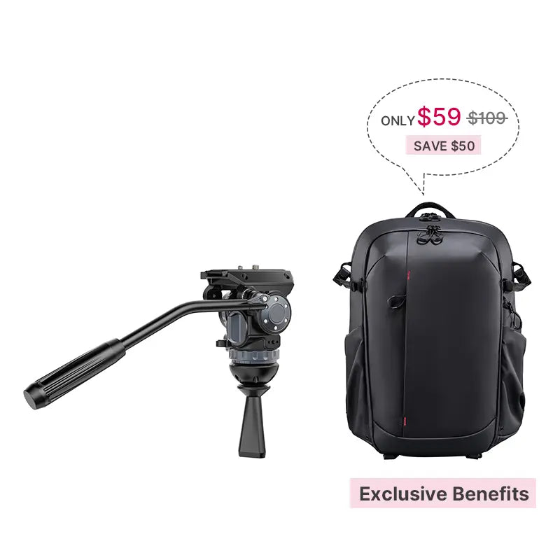 Ulanzi VideoFast Heavy Duty Tripod Kit - Professional Camera Stand with Quick Release Plate for DSLR, Mirrorless, Camcorder - Perfect for Vlogging, Live Streaming & Outdoor Photography