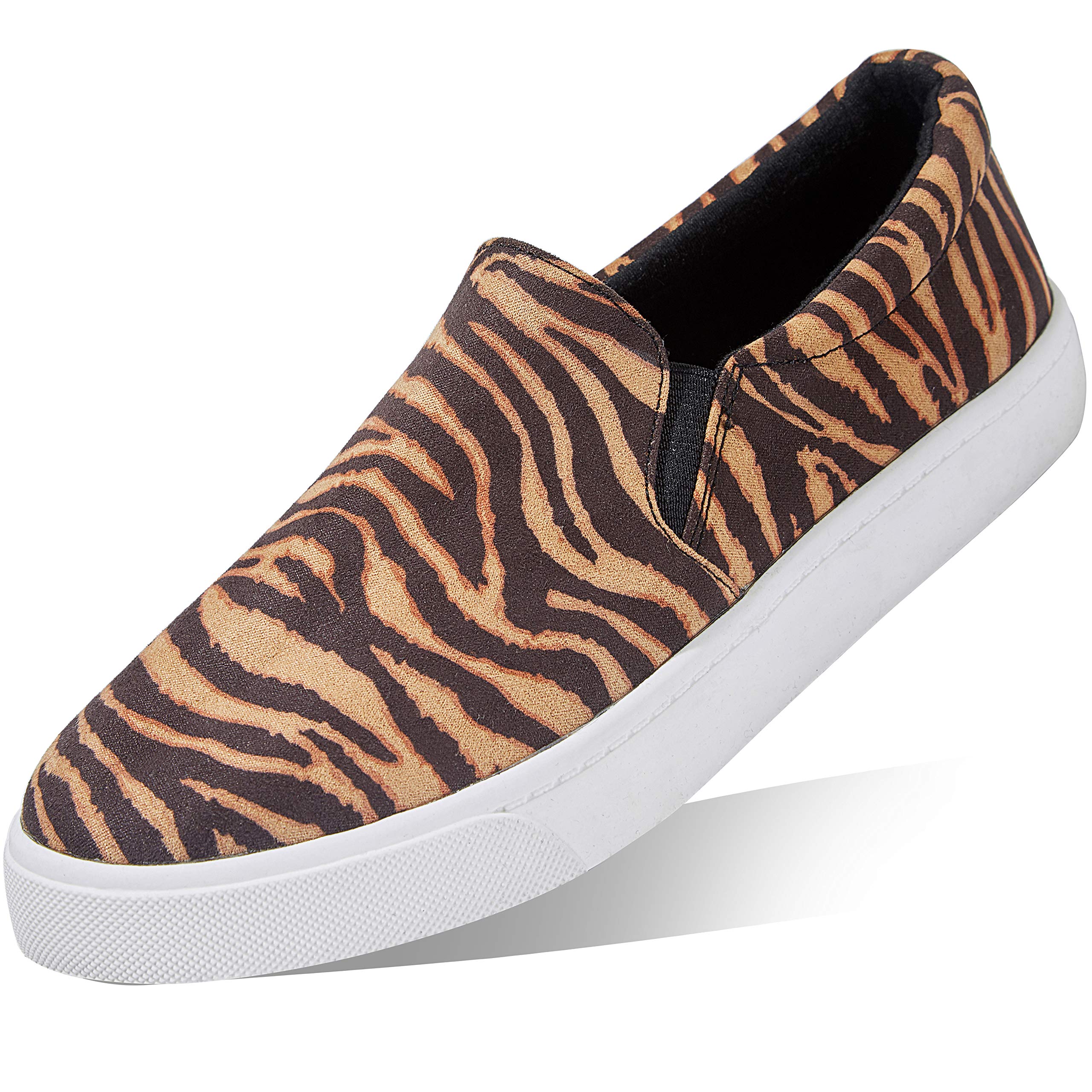 DailyShoes Platform Slip-on Sneakers - Round Toe Low Cut Thick Sole Dress Shoes for Women | Ballet Flats & Skate Walking Shoes | Comfortable Casual Wear for Office, Travel & Daily Use
