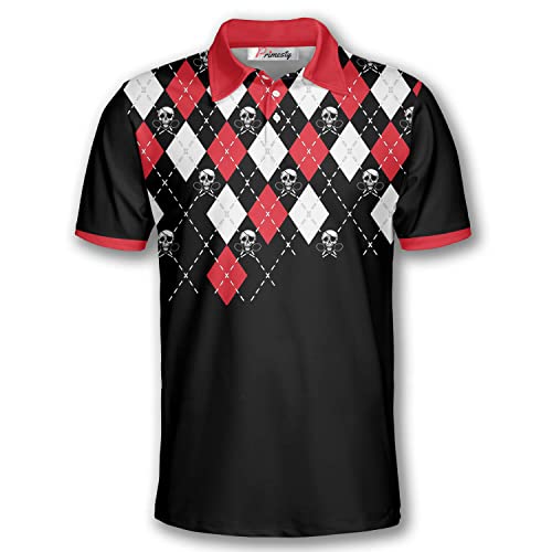 Badminton Skull Argyle Pattern