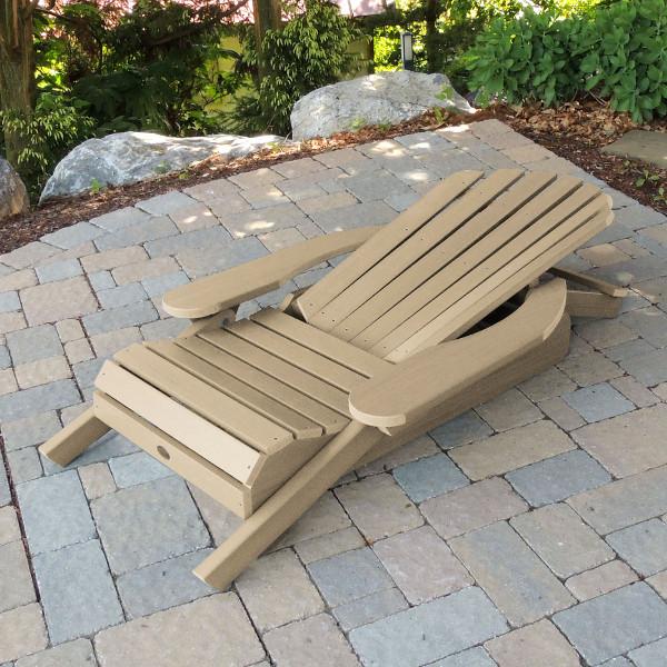 Hamilton Outdoor Folding & Reclining Adirondack Chair - Portable Patio Lounge Chair for Backyard, Poolside & Beach - Weather-Resistant Comfort for Relaxing Outdoors