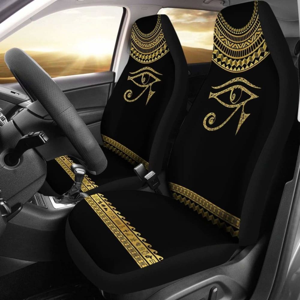 Premium African-Themed Car Seat Covers - Horus Egyptian Design (39