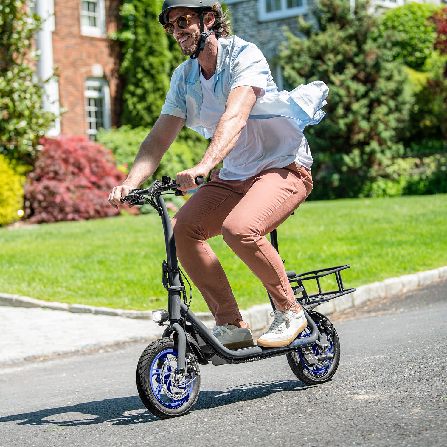 Ryder Electric Scooter for Adults - 350W Motor, 15.5MPH & 15 Mile Range - Foldable Commuter E-Scooter for Urban Travel, Work & Campus Rides