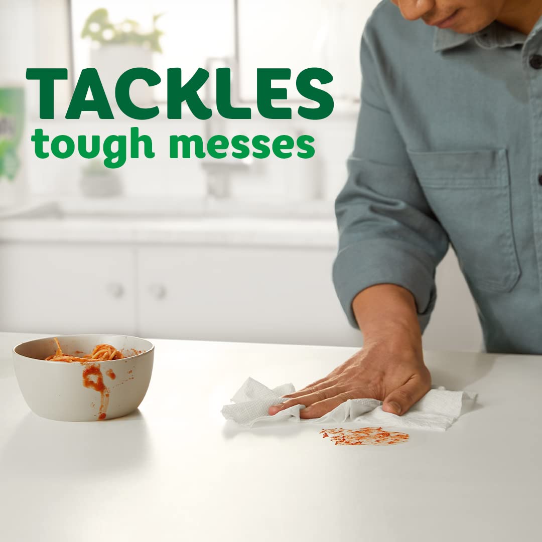Bounty Select-A-Size Paper Towels, White, 2 Double Plus Rolls (Equivalent to 5 Regular Rolls) | Quick Absorbing Kitchen Towels for Spills, Cleaning & Household Use