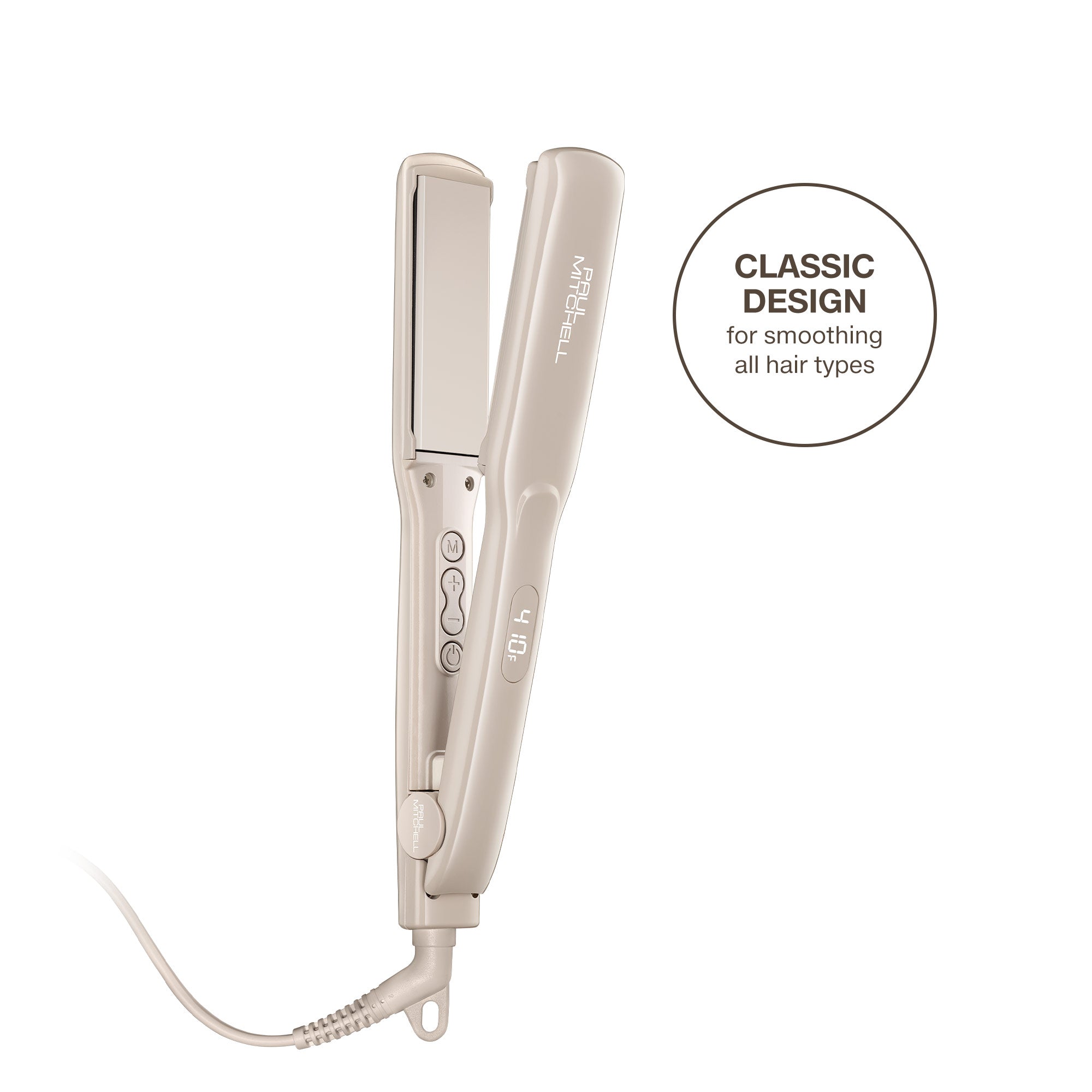 Paul Mitchell Smooth+ Ceramic Flat Iron - Professional Hair Straightener for Frizz-Free, Shiny Hair - Perfect for Home & Salon Use, Travel-Friendly Design