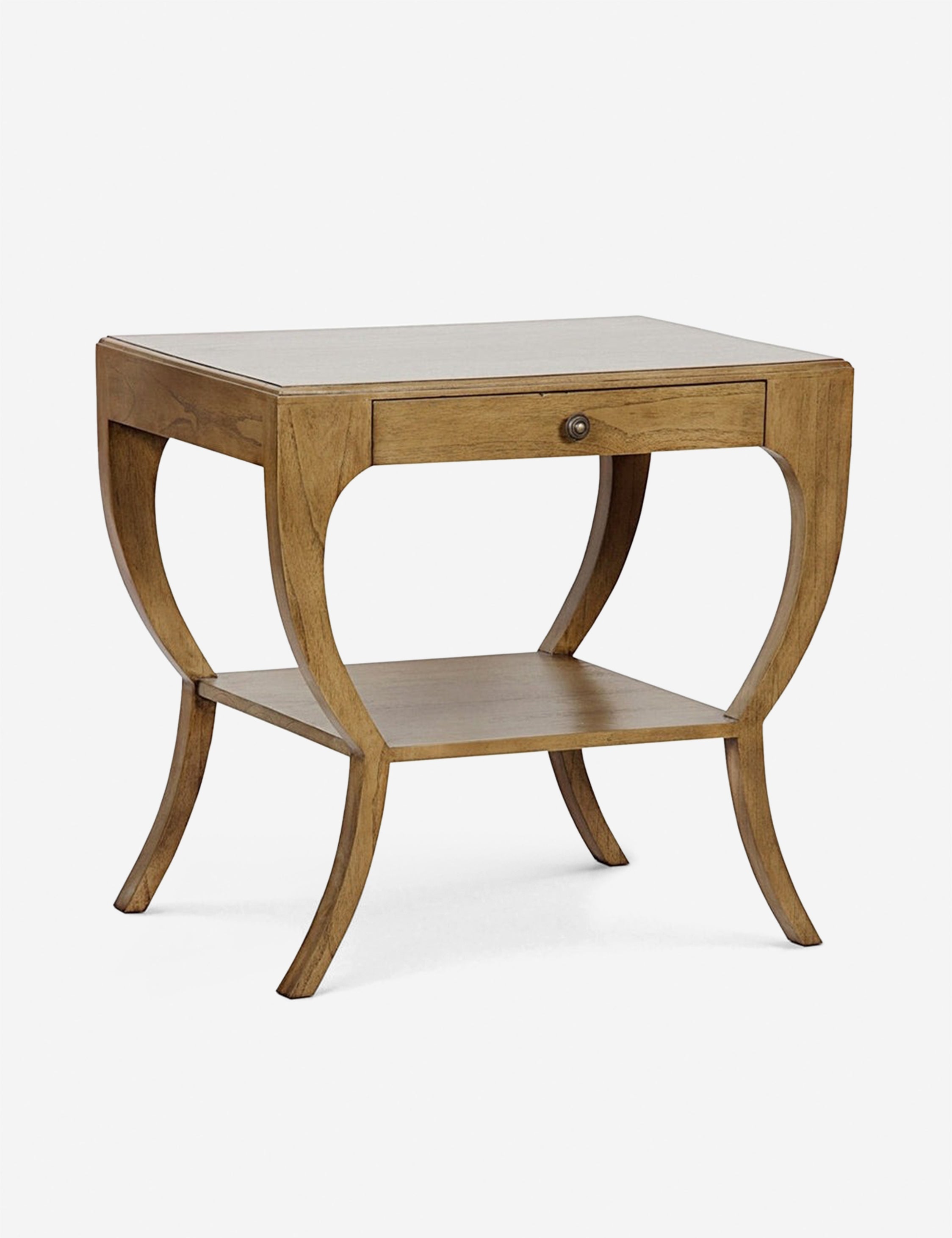 Modern Nightstand with USB Ports & Charging Station - Bedside Table with Storage Drawer for Bedroom, Living Room, or Office