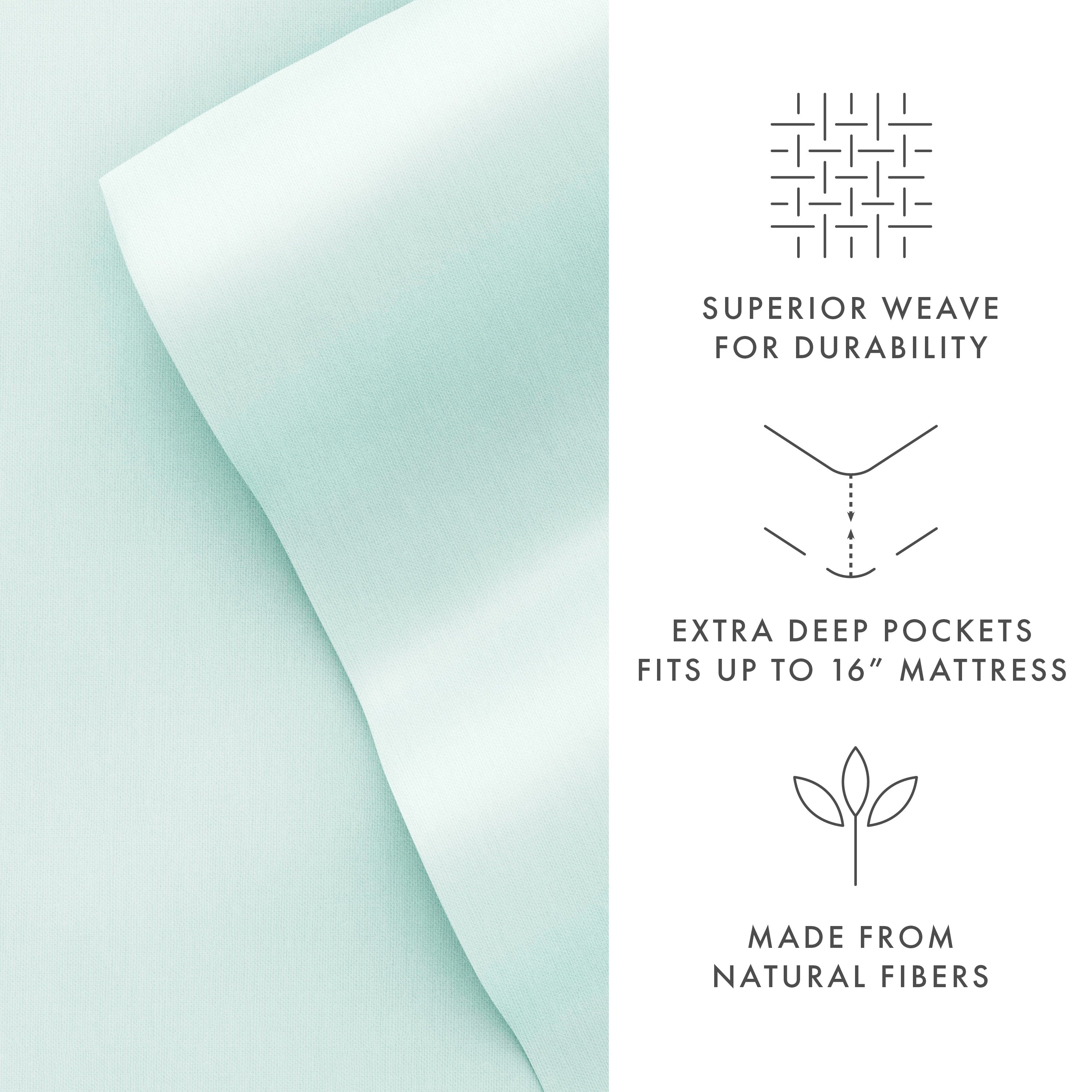 Luxury 4-Piece Bamboo Sheet Set - Soft, Breathable & Hypoallergenic Bedding for Ultimate Comfort - Perfect for Master Bedroom, Guest Room & Dorm Use