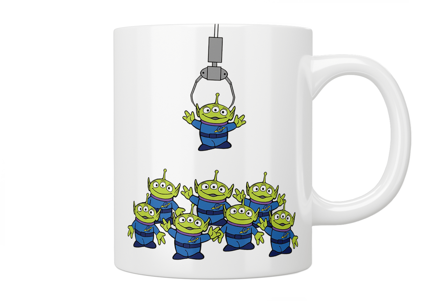 Toy Story The Claw Aliens Coffee Mug - Official Disney Pixar Collectible Ceramic Cup for Hot & Cold Drinks - Perfect Gift for Fans, Home, Office, or Movie Nights
