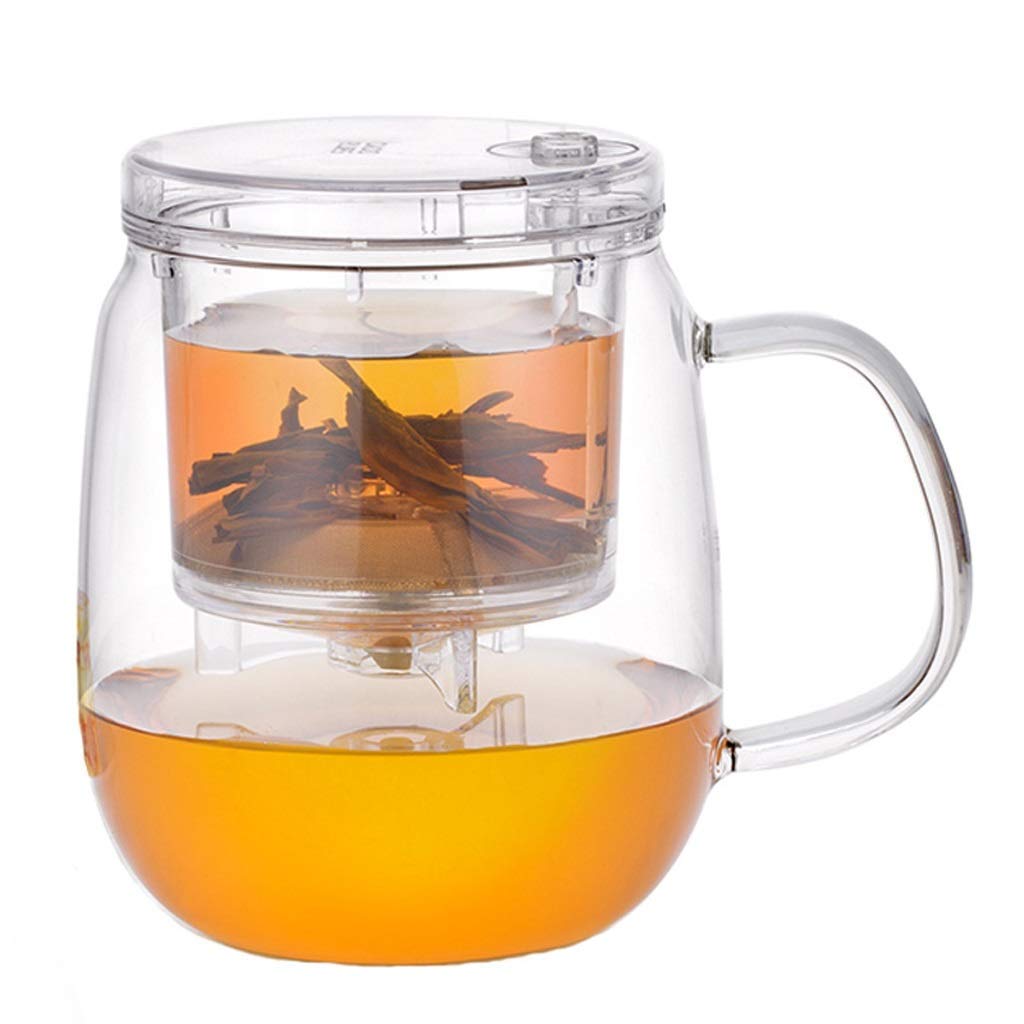 Premium Japanese Cast Iron Tetsubin Teapot with Glass Body & Stainless Steel Infuser - 600ml Heat-Resistant Teapot for Loose Leaf Tea, Herbal Tea & Coffee - Ideal for Home, Office & Tea Ceremonies