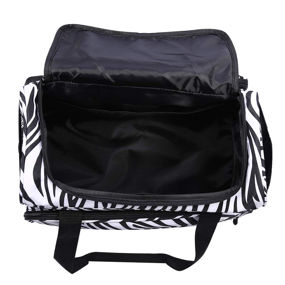 Yuyte Zebra Stripe Hairdressing Bag - Portable Hairstyling Case for Scissors, Combs & Tools | Perfect for Salon Professionals & Mobile Stylists