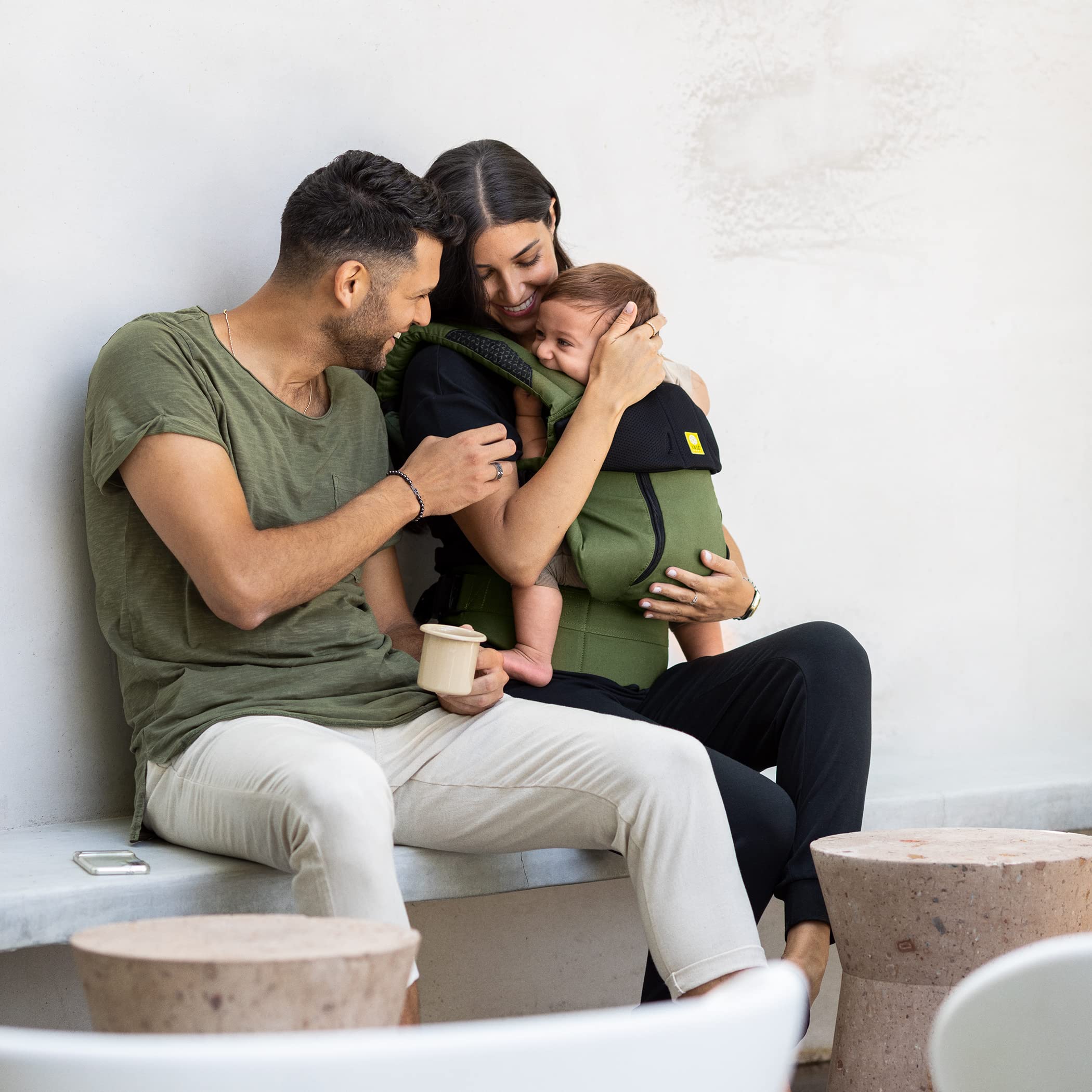LÍLLÉbaby Complete All Seasons Ergonomic 6-in-1 Baby Carrier for Newborn to Toddler (7-45 lbs) - 360° Adjustable, Multi-Position, Inward & Outward Facing with Lumbar Support - Perfect for Hands-Free Parenting, Shopping & Outdoor Adventures (Succulent Green)
