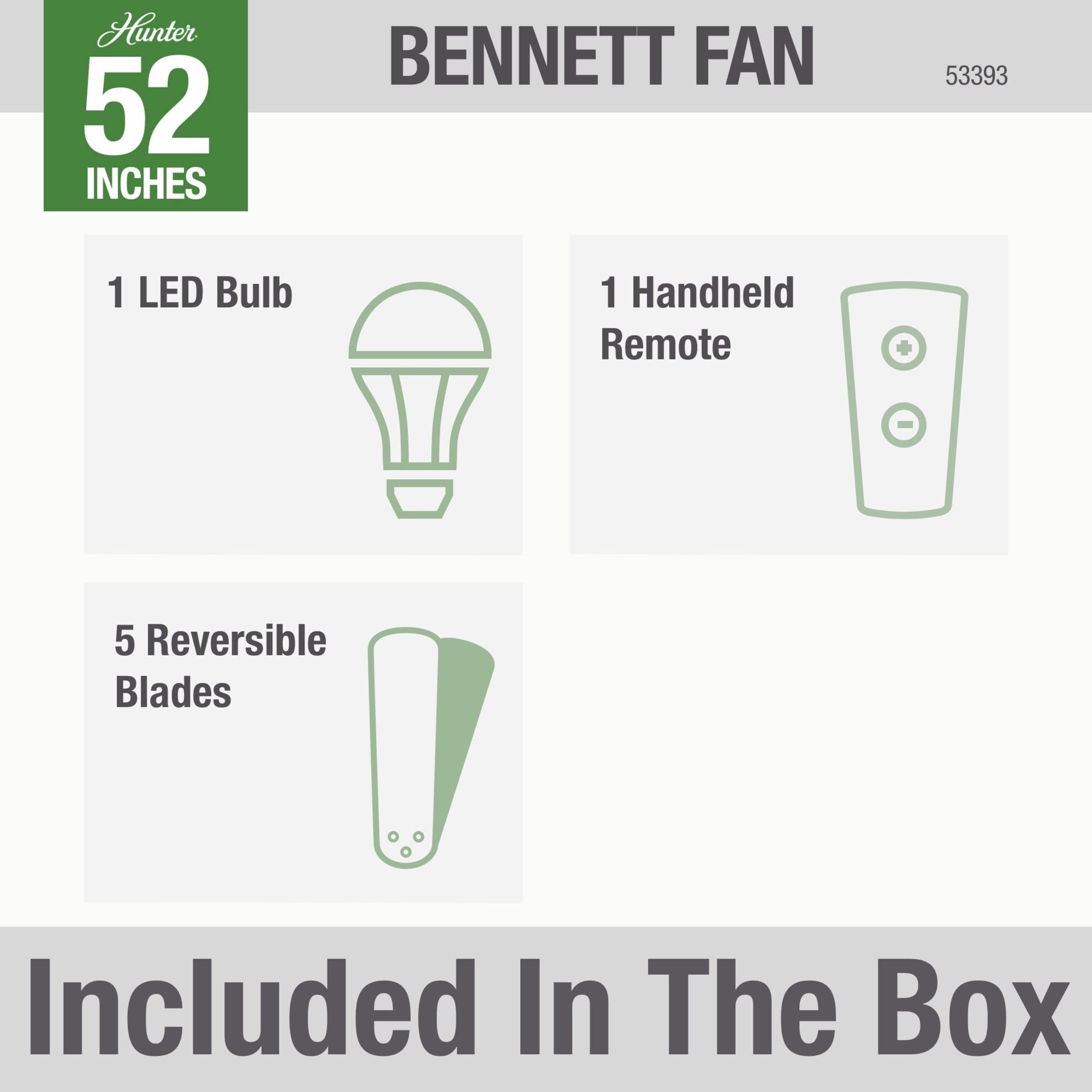 Hunter Fan Company Bennett 52