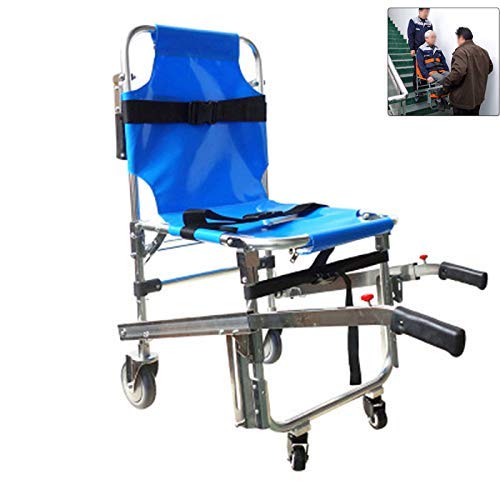 EMS Stair Chair - Heavy Duty Ambulance & Firefighter Evacuation Medical Lift Stair Chair with Quick Release Buckles | Emergency Patient Transport for Hospitals, Nursing Homes & Disaster Rescue Scenes