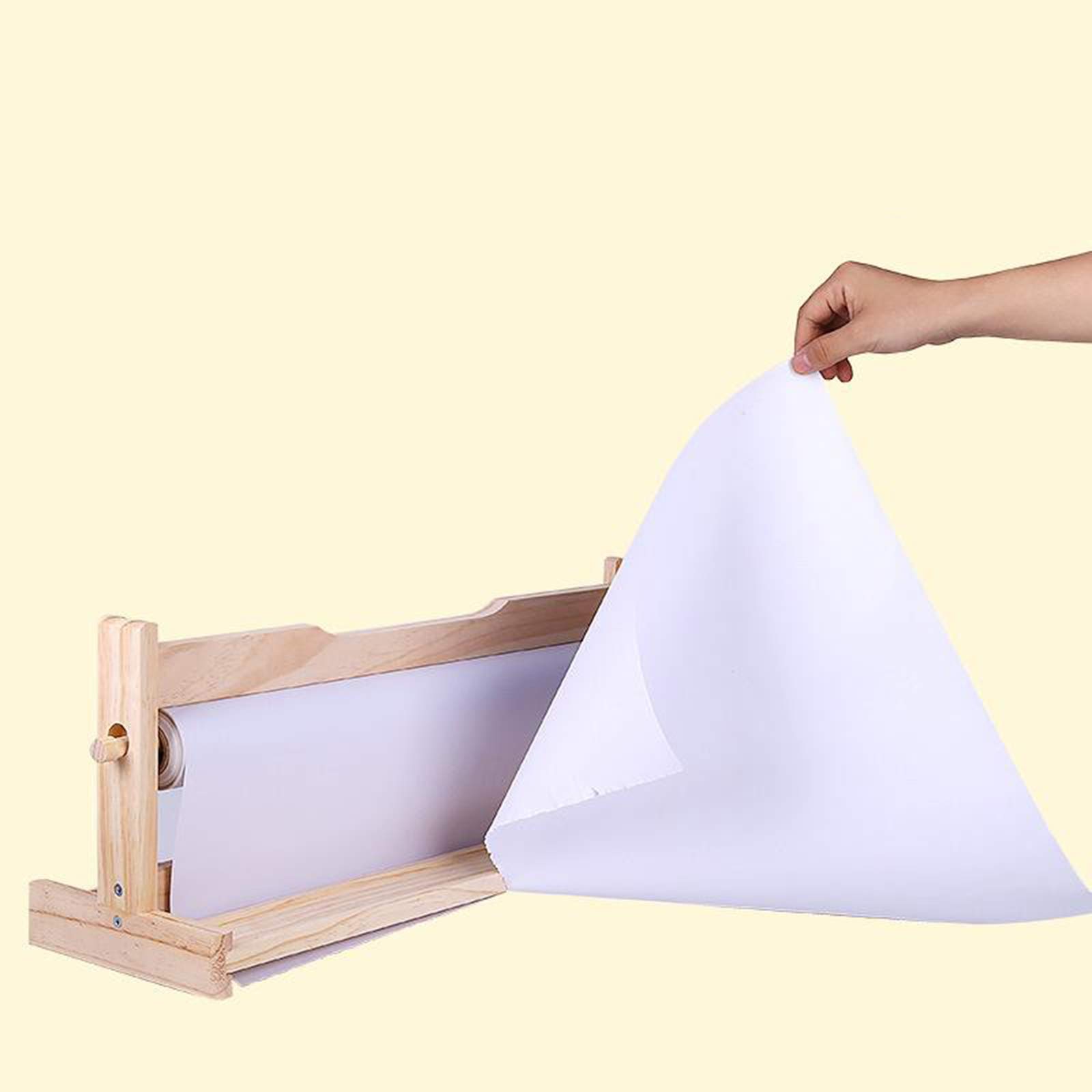 2-Pack Paper Dispenser Stand with Easel Roll - Kids Art Supplies for Watercolor, Acrylic & Oil Painting | Perfect for DIY Crafts, Classroom Projects & Home Art Studios