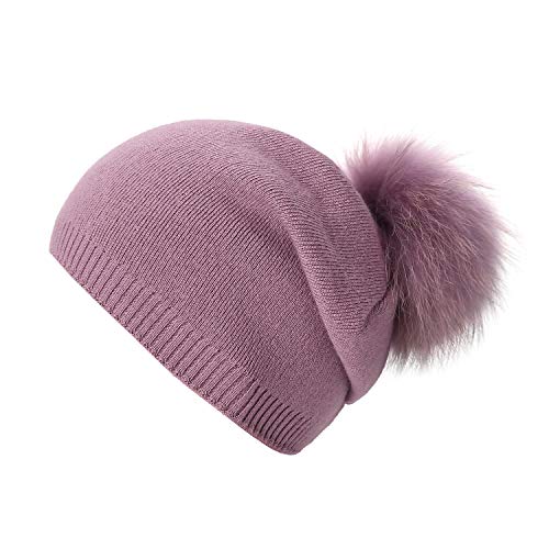 Luxury Cashmere Knit Wool Beanie for Men & Women - Soft Winter Warm Hat for Cold Weather - Perfect for Skiing, Hiking, and Outdoor Activities