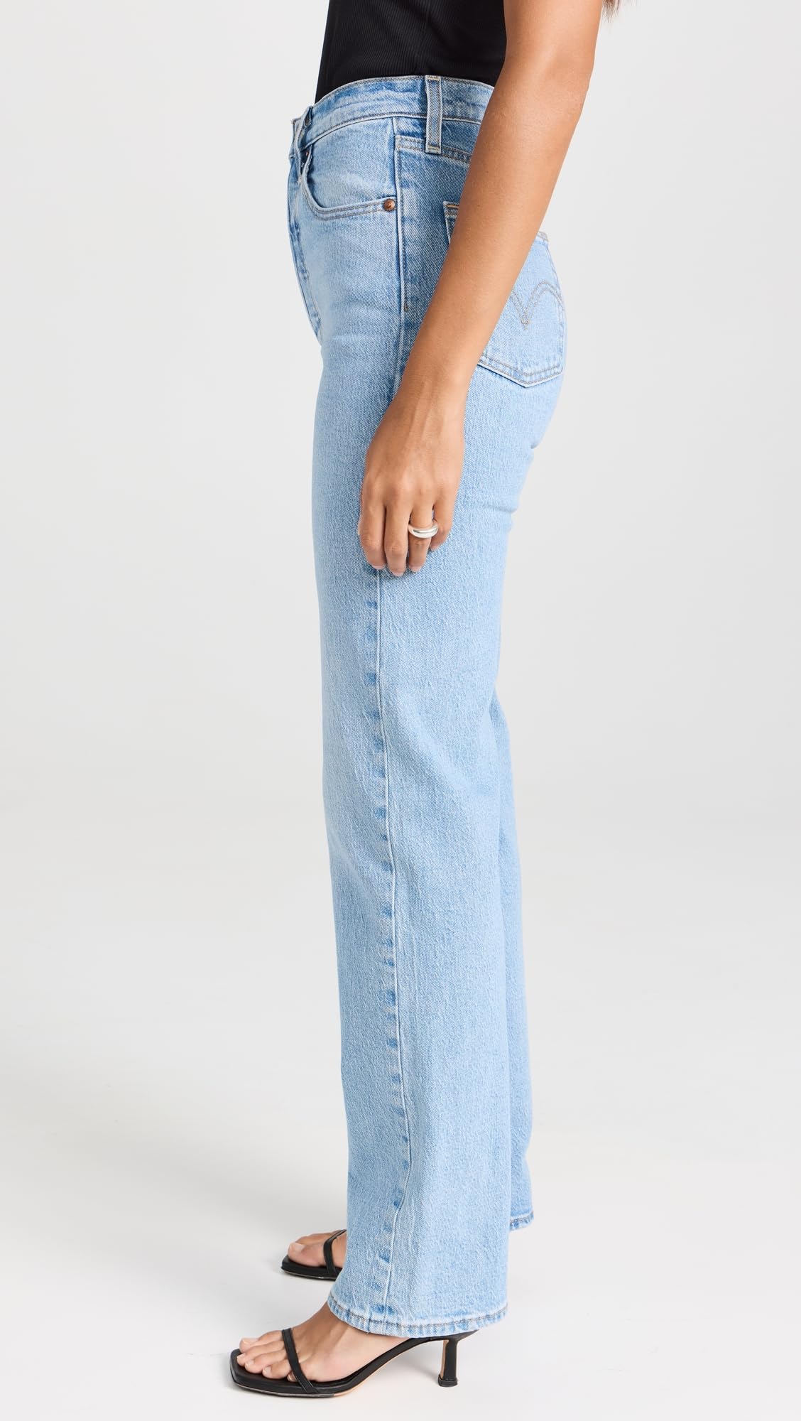 Levi's Women's Ribcage Straight Leg Full Length Jeans - High Waist Stretch Denim Pants for Casual Wear & Everyday Outfits