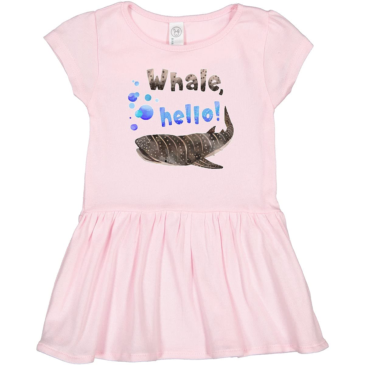 Inktastic Cute Whale Shark with Bubbles Toddler Dress - Adorable Ocean-Themed Outfit for Girls, Perfect for Beach Trips, Birthday Parties & Casual Playdates