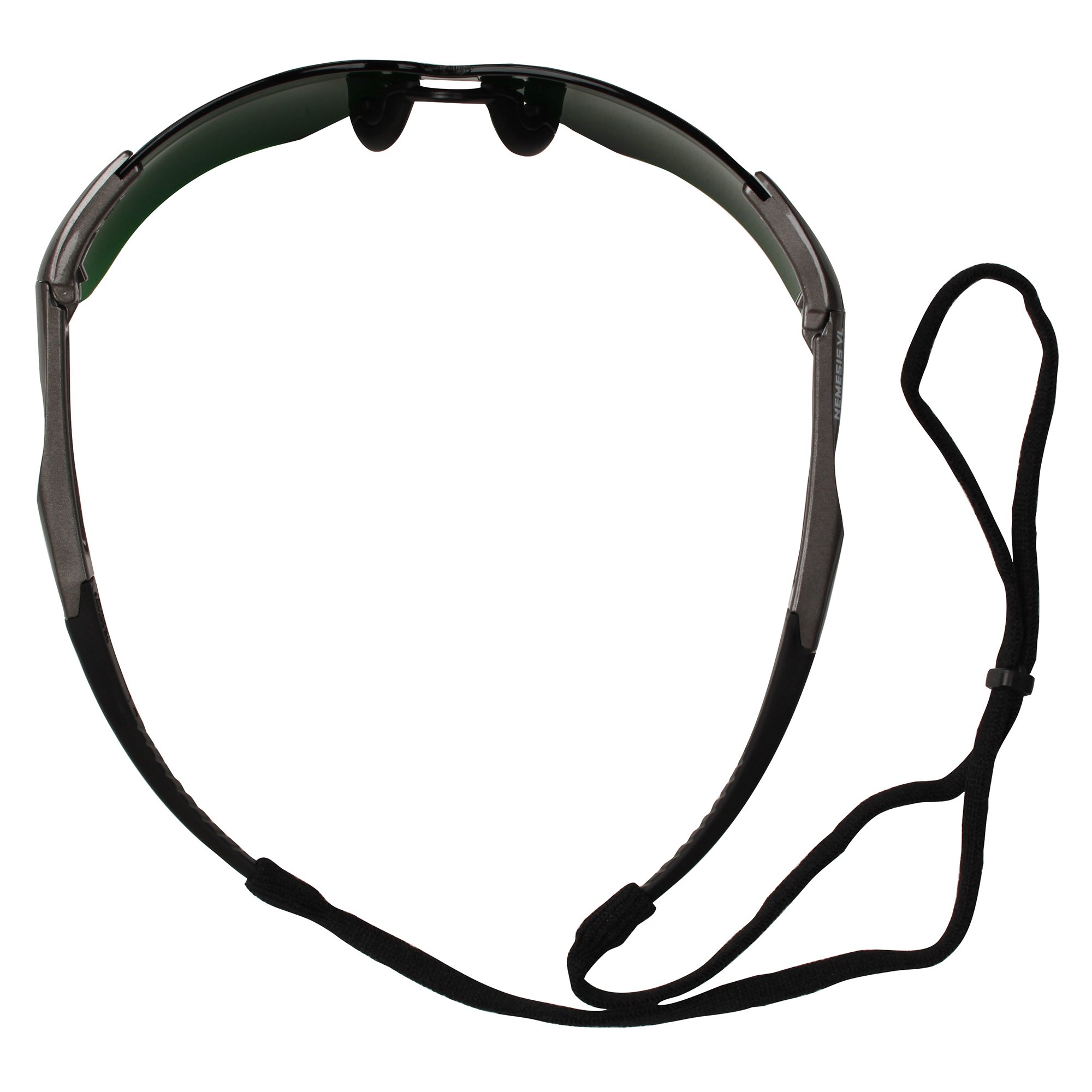 KleenGuard Nemesis VL Safety Glasses (20473) - UV Protection, Scratch Resistant, IRUV Shade 5.0 Lens - Sporty Frameless Design with Gunmetal Temples - 12 Pairs/Case - Ideal for Construction, Lab Work & Outdoor Sports