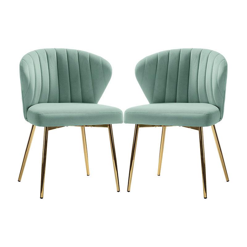Aruna Side Chair Set - Modern Dining Chairs for Kitchen, Living Room & Office - 2-Piece Wooden Accent Chairs with Cushion - Perfect for Small Spaces, Breakfast Nook & Home Decor