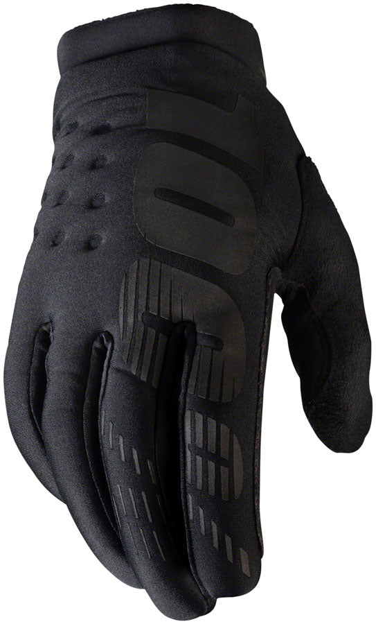 100% Brisker Gloves for Men - Black, 2X Large - Winter Work, Outdoor Sports & Cold Weather Protection