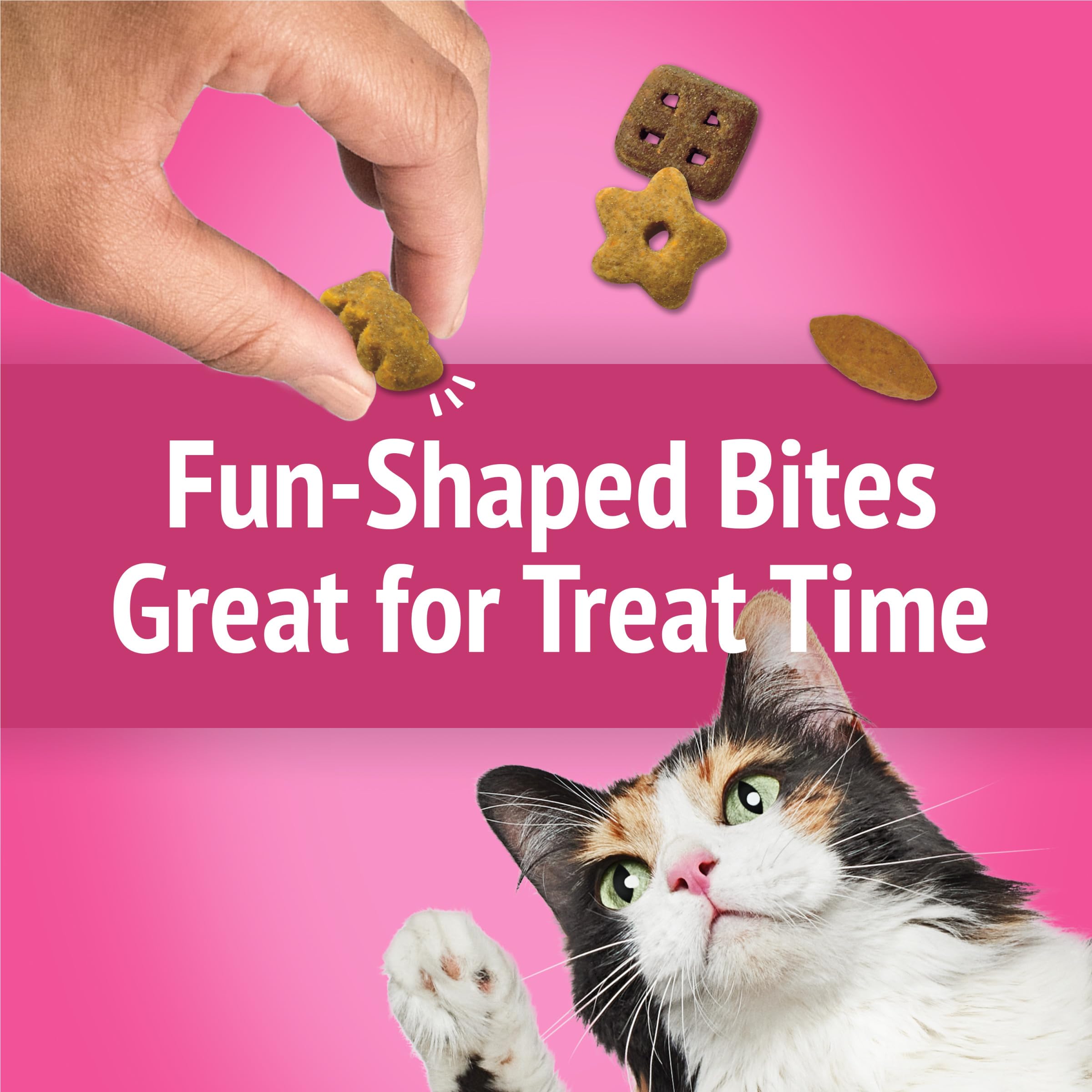 Purina Friskies Cat Treats - Chicken Flavor Party Mix California Crunch, 10 Pack of 2.1 oz Pouches | Crunchy Snacks for Cats, Training Rewards & Playtime Treats