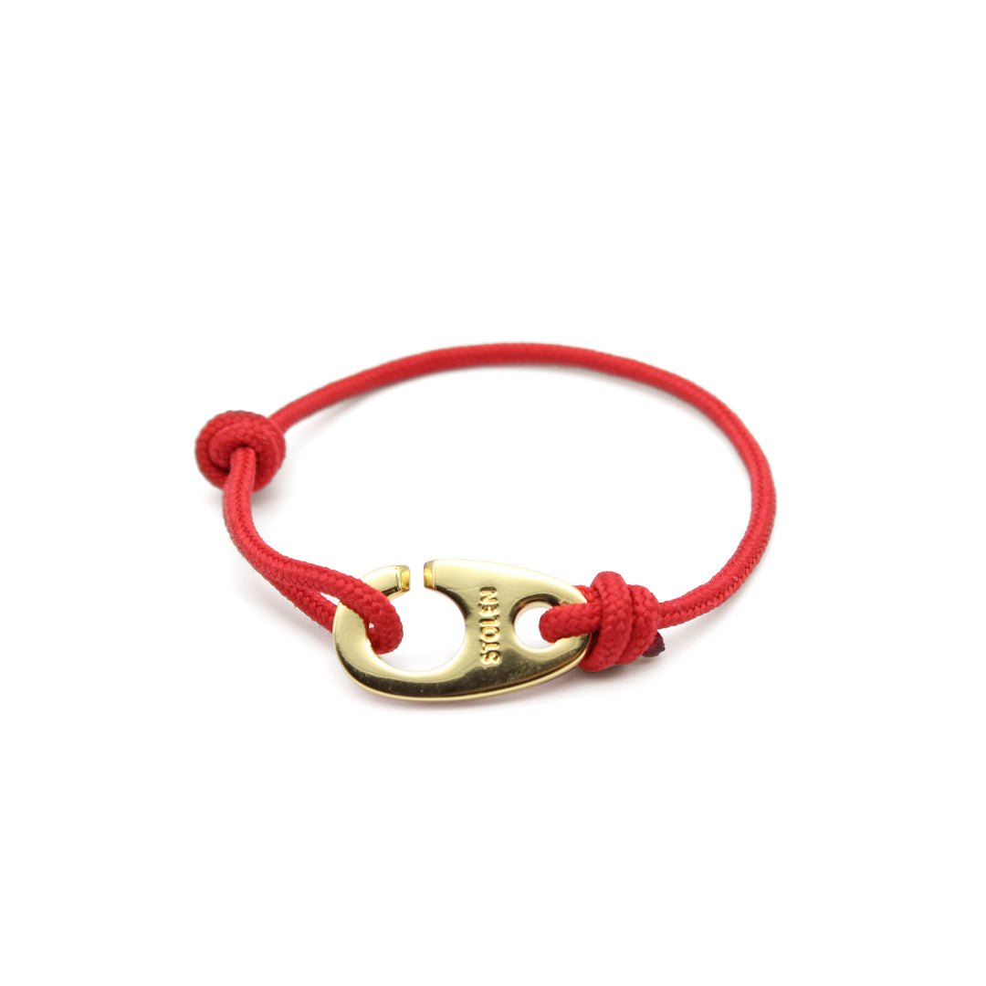 Red Brummel Hook Rope Bracelet - Adjustable Paracord Survival Bracelet for Outdoor, Hiking & Camping | Men's & Women's Fashion Accessory