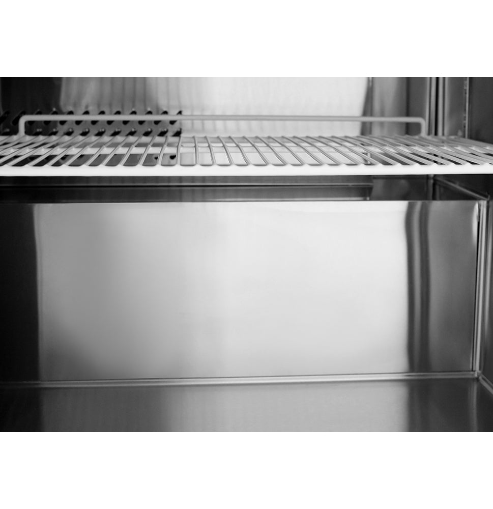 Atosa MGF24RGR 24-Inch Undercounter Refrigerator with Solid Door - 4.8 Cu.Ft Commercial Fridge for Restaurants, Bars, and Home Kitchens - Compact Freezer for Small Spaces