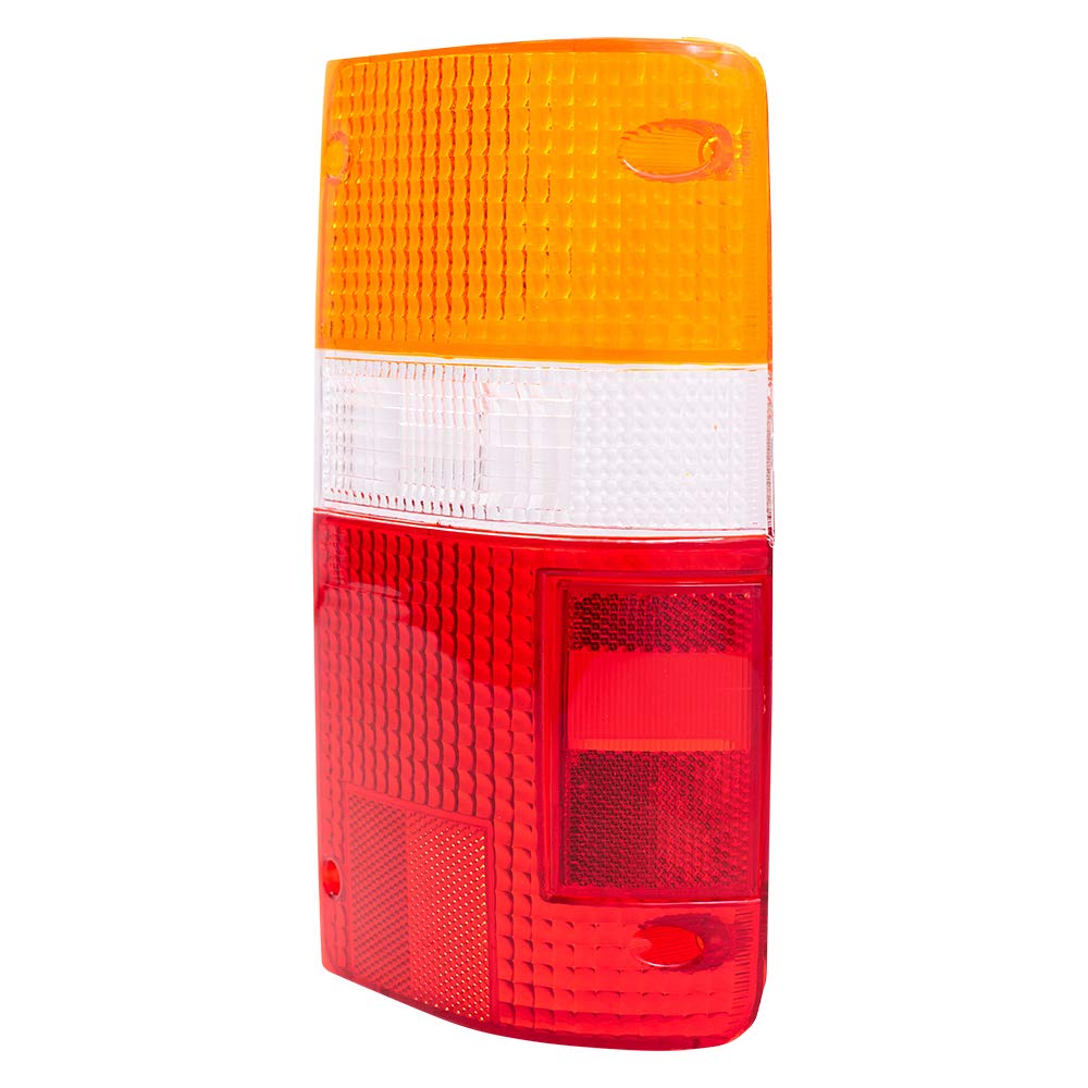 Brock Replacement Driver & Passenger Taillights - Compatible with 1989-1995 Pickup Truck (Part #8155189166, 8156189166) - Durable Tail Lamp Lens for Enhanced Visibility & Safety - Perfect for Night Driving, Off-Road Adventures & Vehicle Restoration Projects