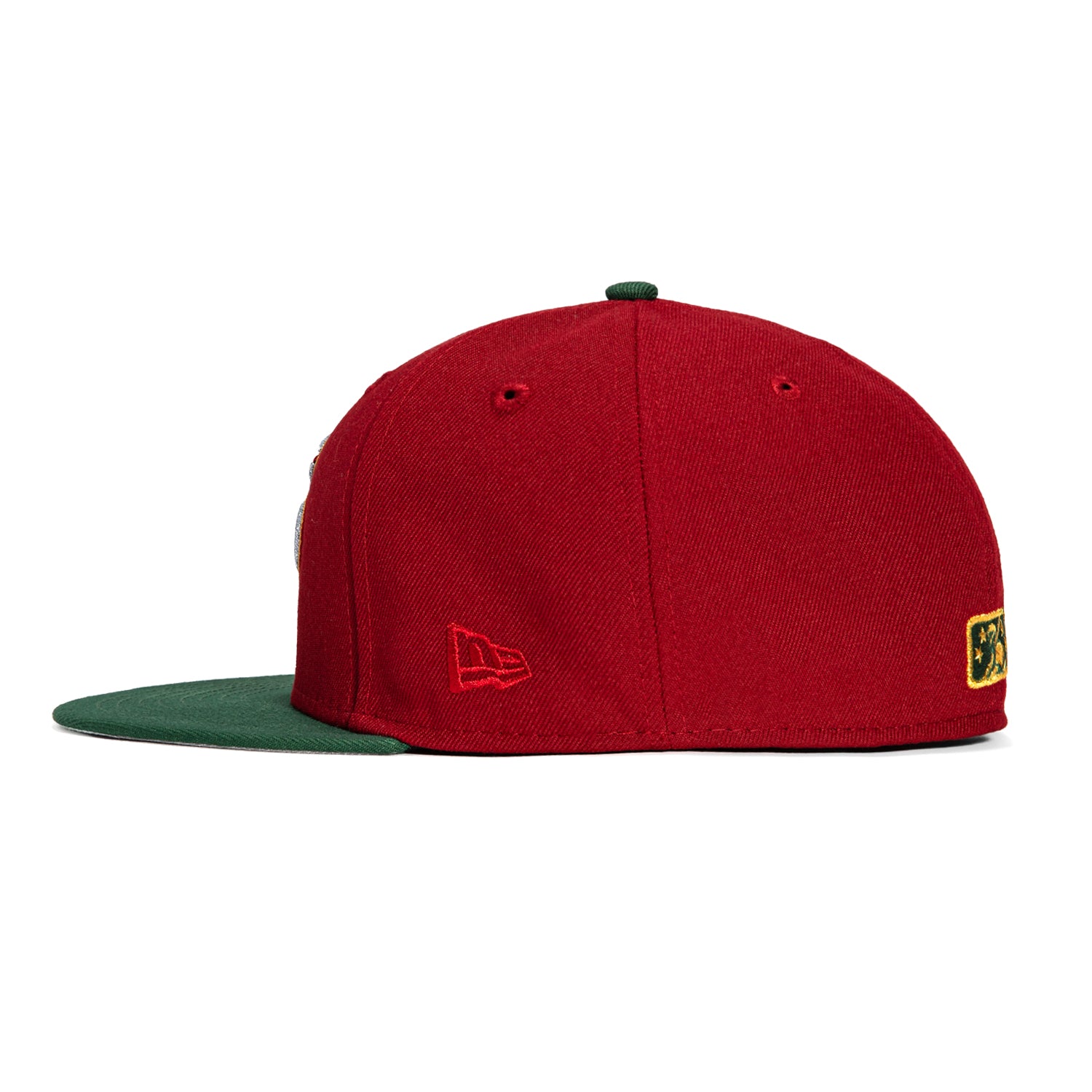 New Era 59Fifty New Haven Ravens Eastern League Patch Snapback Hat - Brick Green Baseball Cap for Men & Women - Perfect for Baseball Games, Streetwear & Sports Fans