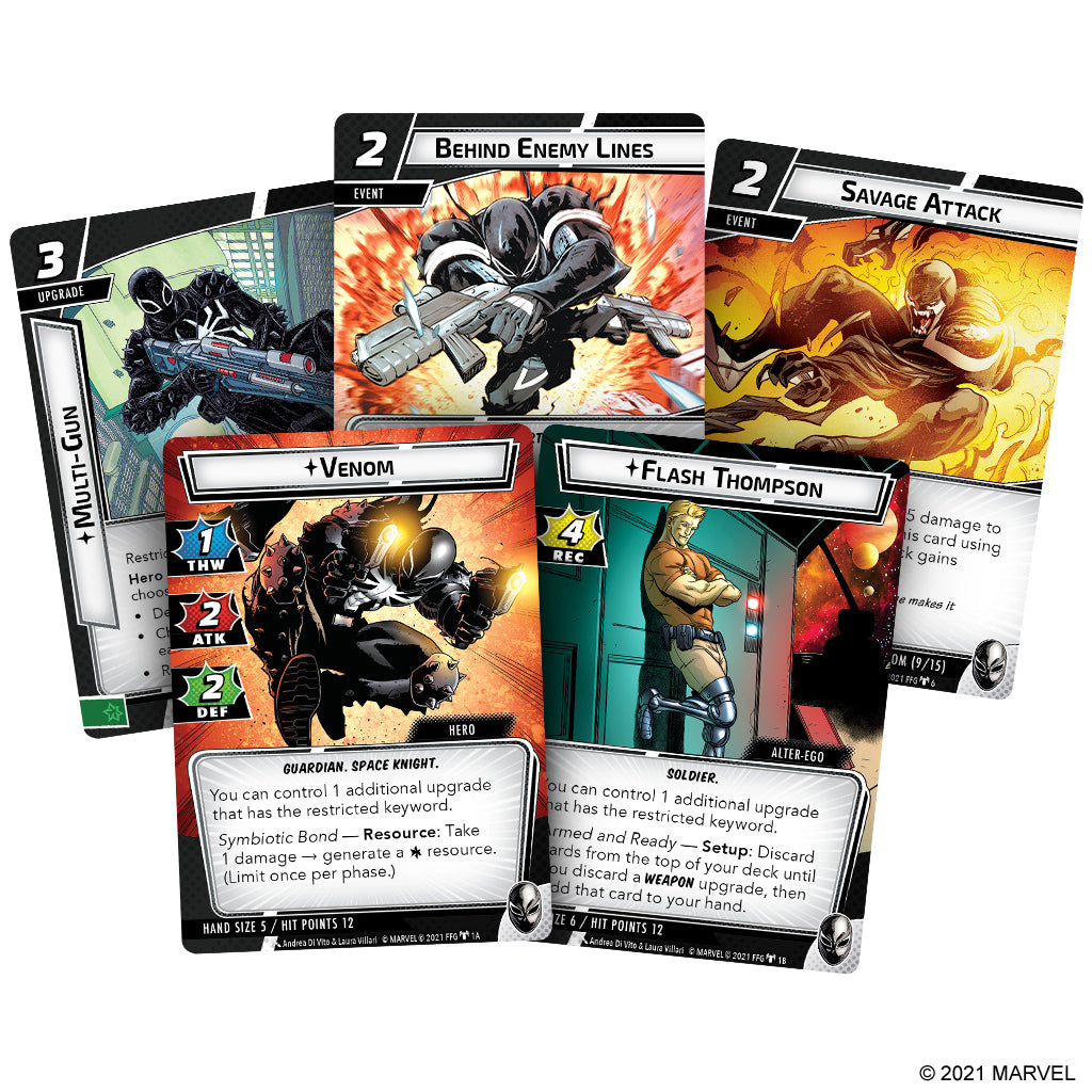 Marvel Champions: The Card Game - Venom Hero Pack | Expand Your Superhero Battles | Perfect for Game Nights & Collectors