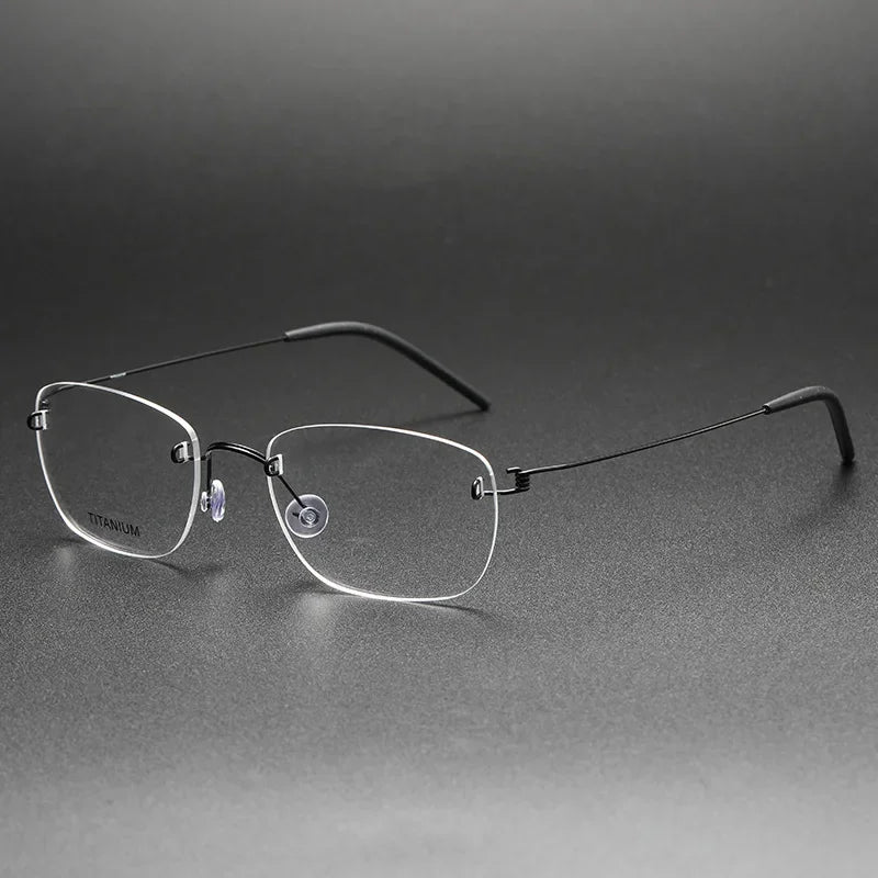 Aror Women's Rimless Square Screwless Titanium Eyeglasses 4297 - Lightweight & Durable Glasses for Work, Reading & Everyday Use