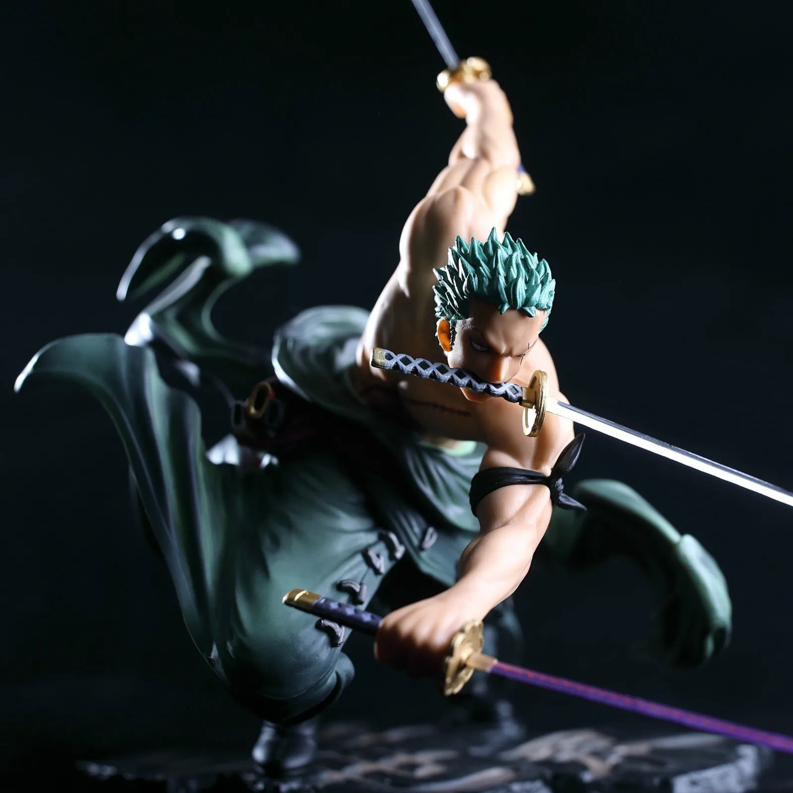 One Piece Roronoa Zoro 3 Sword Style Anime Action Figure Collectible - Perfect for Anime Fans, Display Shelf & Gift for Anime Lovers