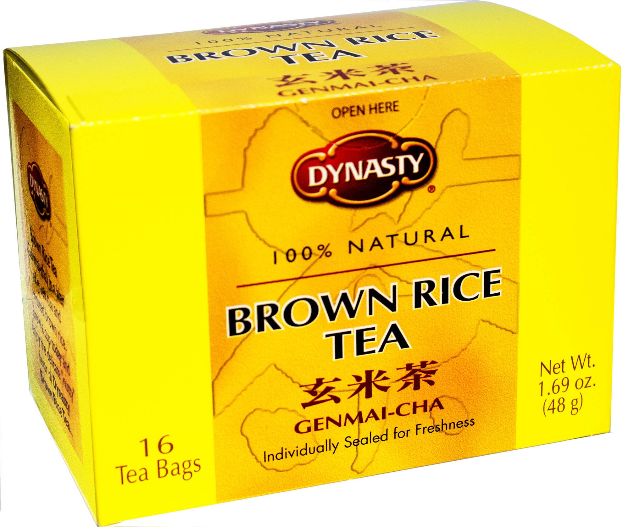 Premium Dynasty Roasted Rice Genmai-Cha Green Tea Bags - 96 Count (Pack of 6) | Authentic Japanese Blend for Daily Wellness, Office Refreshment & Relaxing Afternoon Tea Time