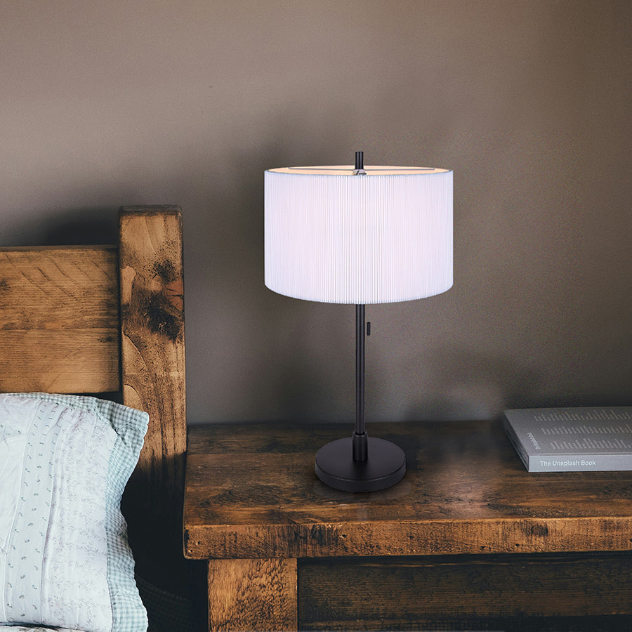 Carmynn Modern Table Lamp - Stylish Bedside & Desk Lighting for Home & Office - Perfect for Reading, Working & Decorating