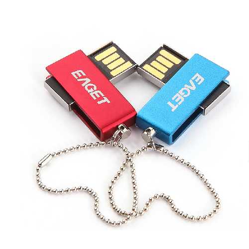EAGET U5 64GB USB 2.0 Flash Drive - Waterproof, Shockproof Metal Pen Drive for Data Storage, File Transfer - Perfect for Office, School, Travel & Outdoor Use