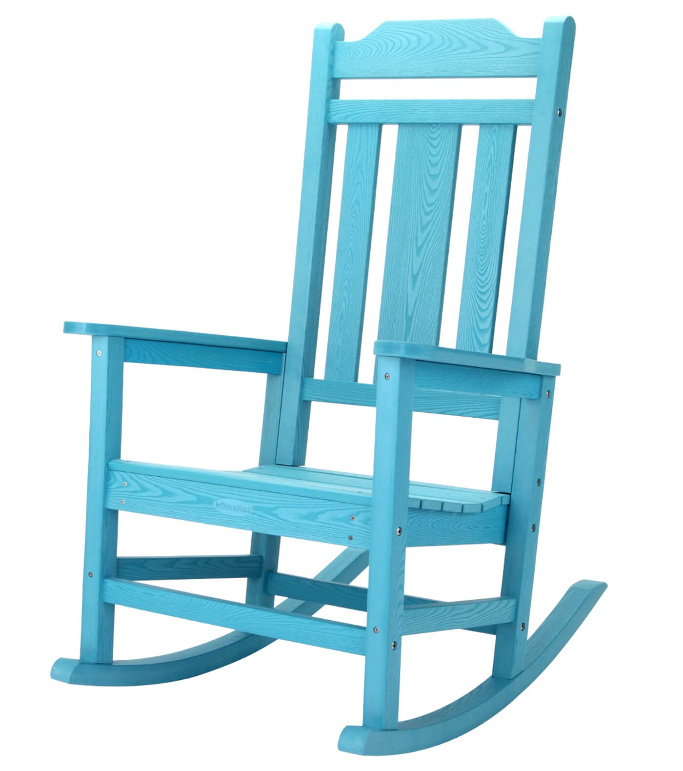 **hOmeHua Outdoor Rocking Chair - All-Weather HIPS Patio Rocker for Adults, Easy Assembly, Lake Blue - Perfect for Porch, Backyard, Lawn, Garden & Relaxation**