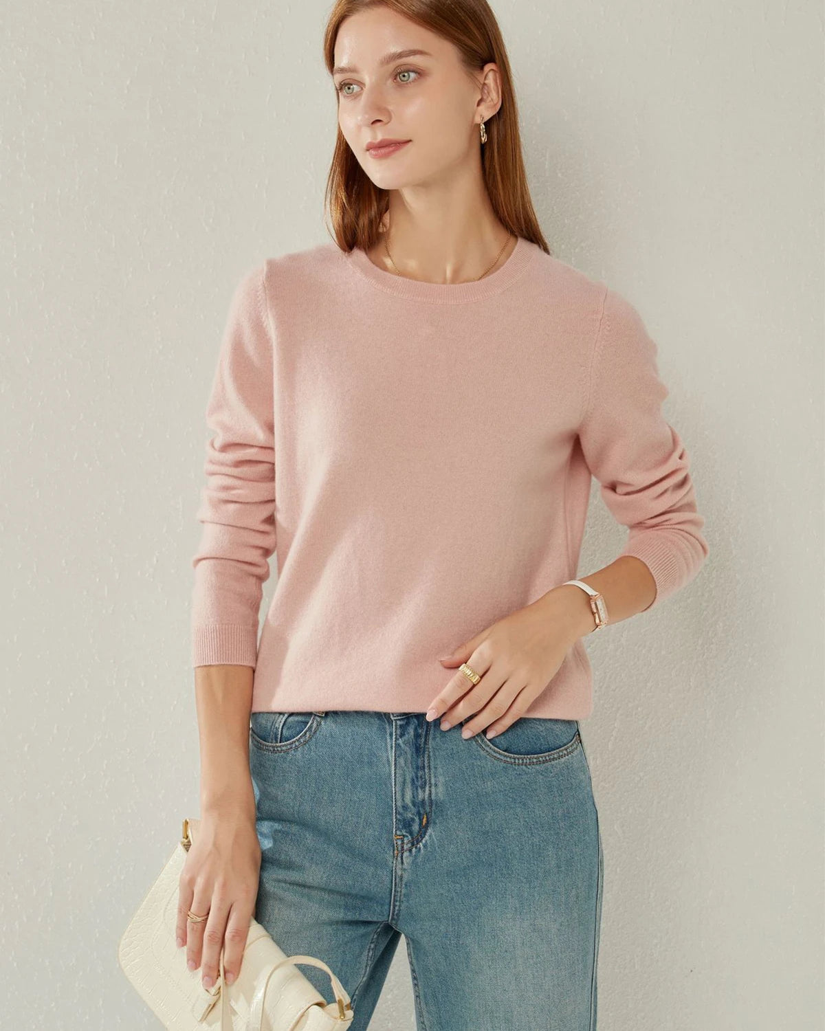 Premium Lightweight Cashmere Sweater for Women & Men - Soft & Warm Winter Pullover - Perfect for Office, Travel & Casual Outfits