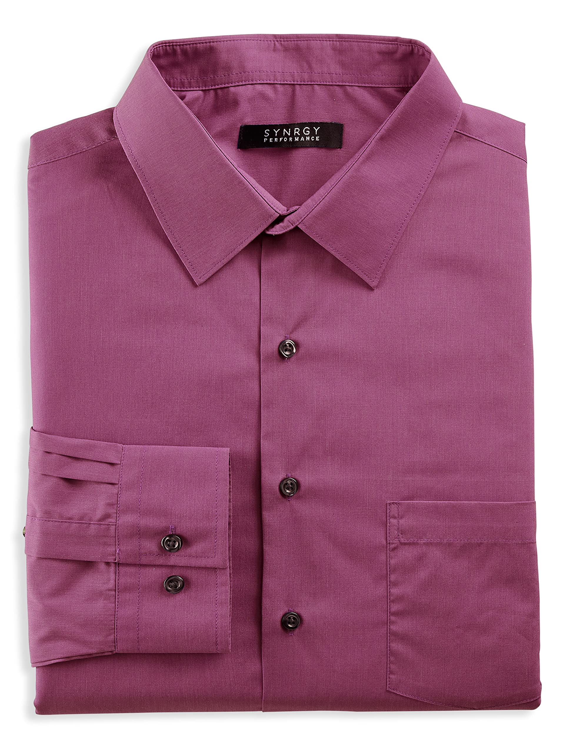 DXL Synrgy Big and Tall Performance Heather Dress Shirt for Men - Comfortable Office & Formal Wear - Perfect for Business Meetings, Weddings & Special Occasions