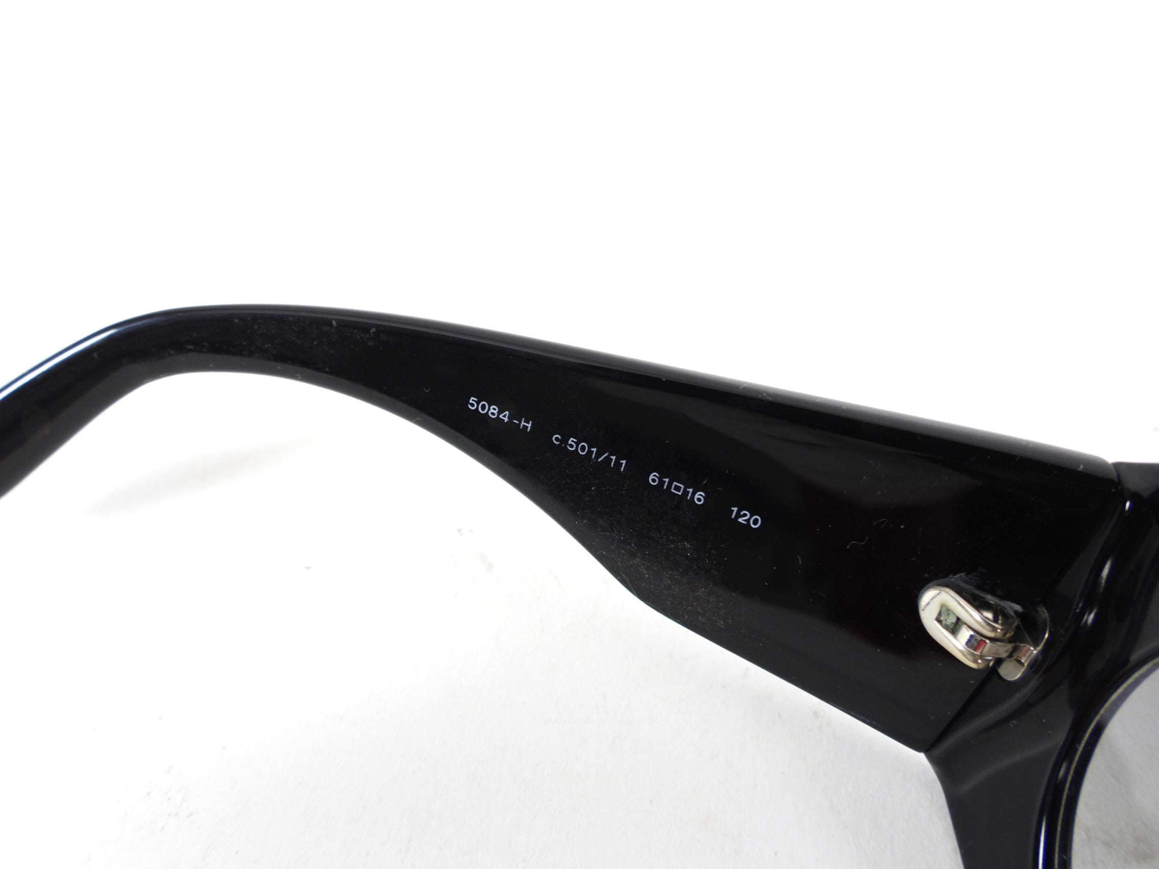 Chanel Black Wrap Sunglasses with Mother of Pearl - Luxury UV Protection for Women - Perfect for Beach, Driving & Outdoor Activities