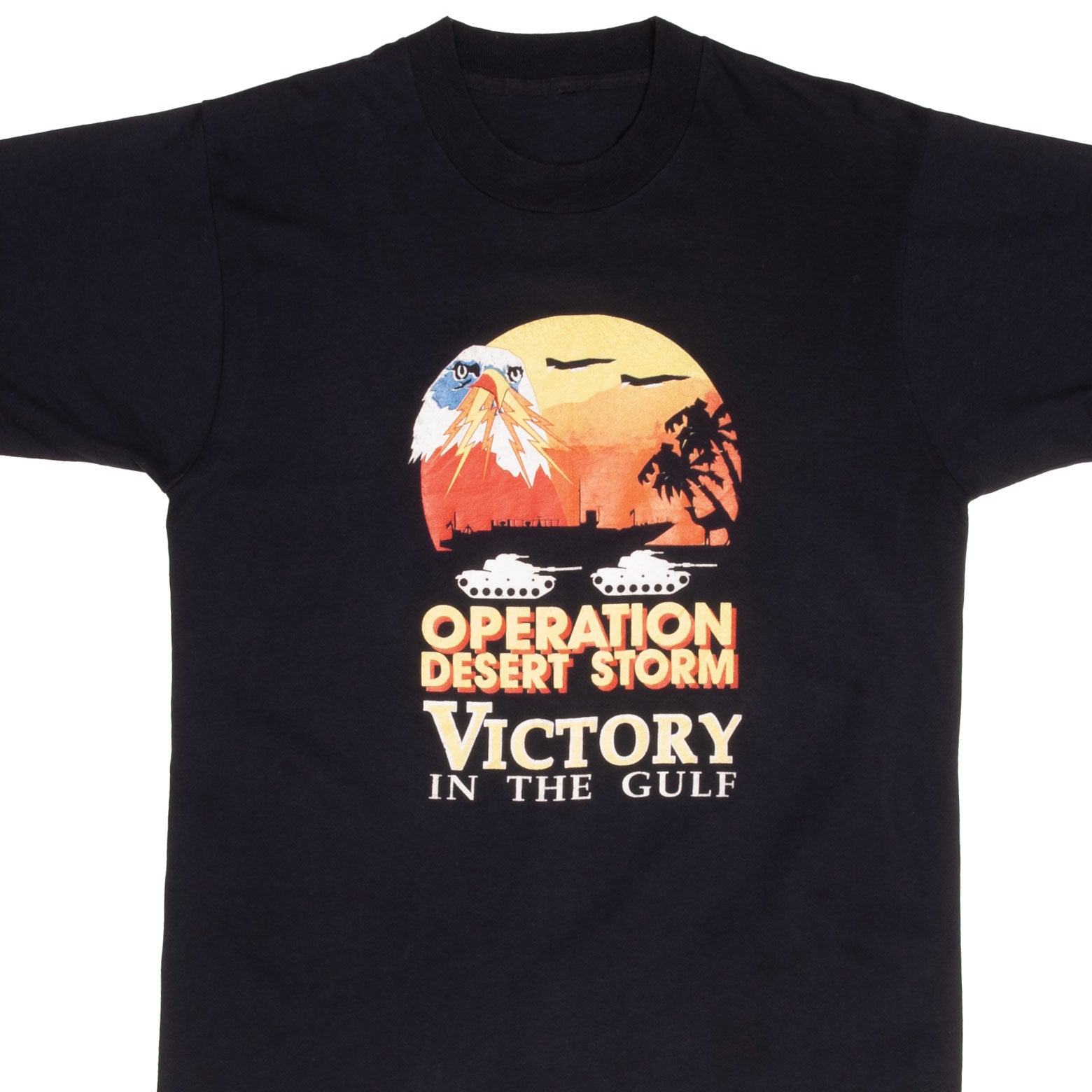 Vintage Operation Desert Storm T-Shirt - 1990s Retro Military Tee - Made in USA - Medium Size - Perfect for Veterans Day, Military Reunions & Patriotic Events