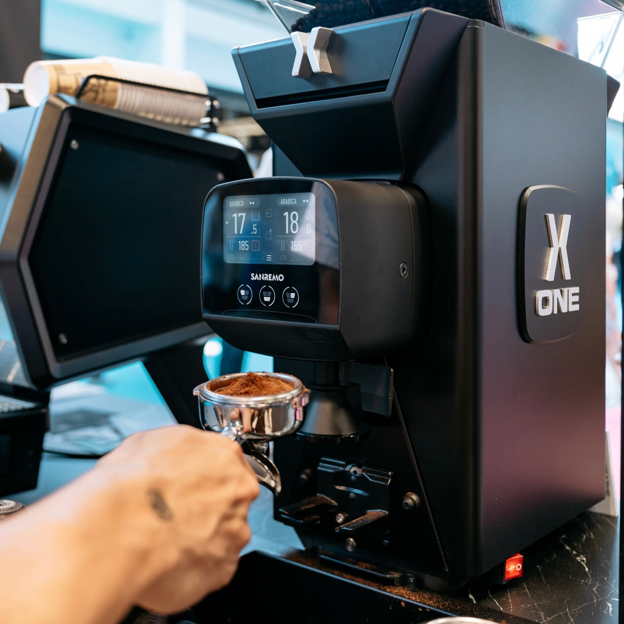 Sanremo X ONE Professional Coffee Grinder - Commercial Grade Espresso Grinder for Home & Cafe Use - Perfect for Espresso, French Press, and Pour Over Brewing