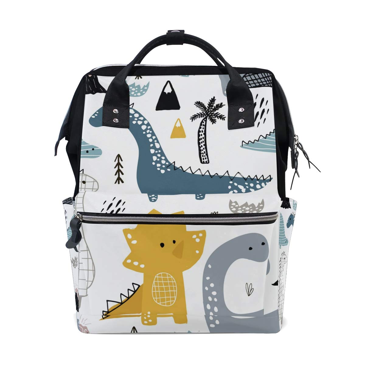 Dinosaur Backpack for Baby & Kids - Lightweight Diaper Bag with Large Capacity, Stylish Travel Backpack for Moms & Dads - Perfect for Daycare, Outdoor Adventures & Family Trips