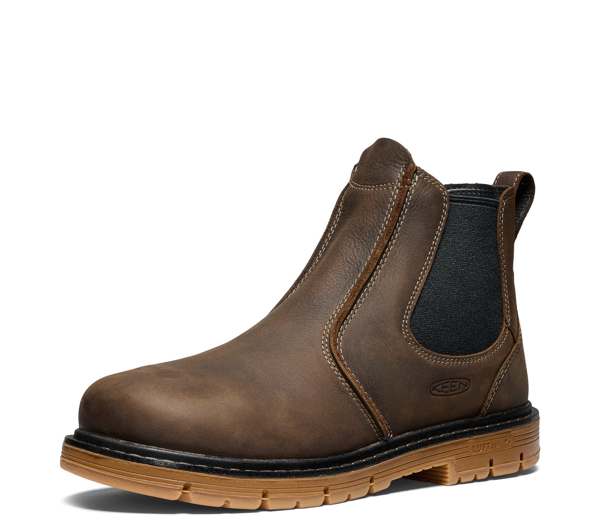 KEEN Utility Men's San Jose 90° 5 EH Aluminum Toe Chelsea Work Boots - Waterproof Safety Shoes for Construction, Warehouse & Outdoor Work