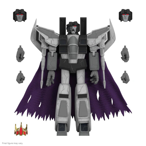 Super7 Transformers Ultimates! King Starscream (Fallen) Action Figure - Collectible Robot Toy for Display & Play | Perfect for Fans, Collectors & Gift Giving
