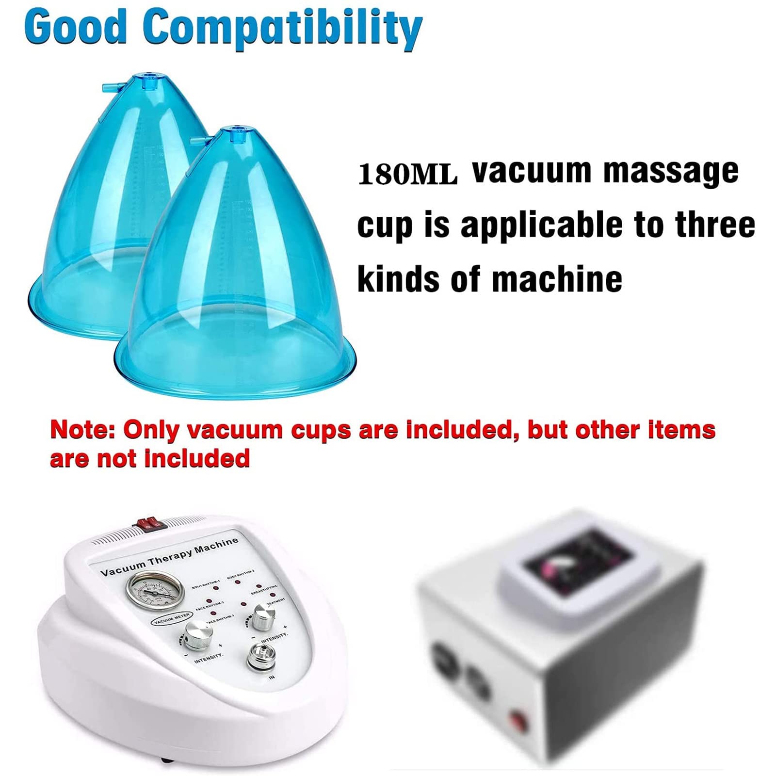 180ml Vacuum Cupping Therapy Set - 6pcs Butt Lifting Suction Cups with Y-Hose for Body Sculpting, Cellulite Reduction & Pain Relief - Perfect for Home Spa, Massage Therapy & Beauty Treatments
